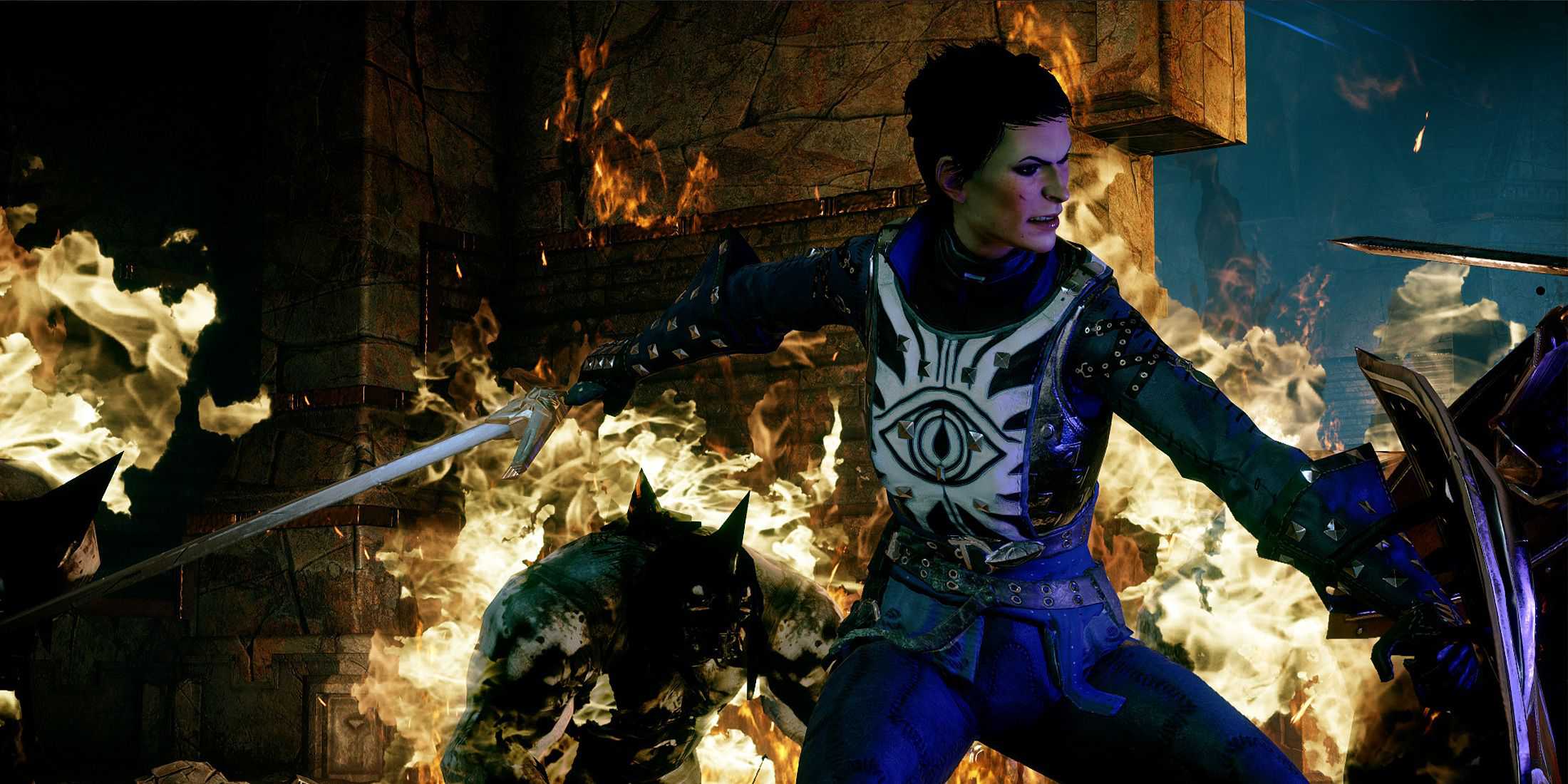 Cassandra fighting in Dragon Age Inquisition