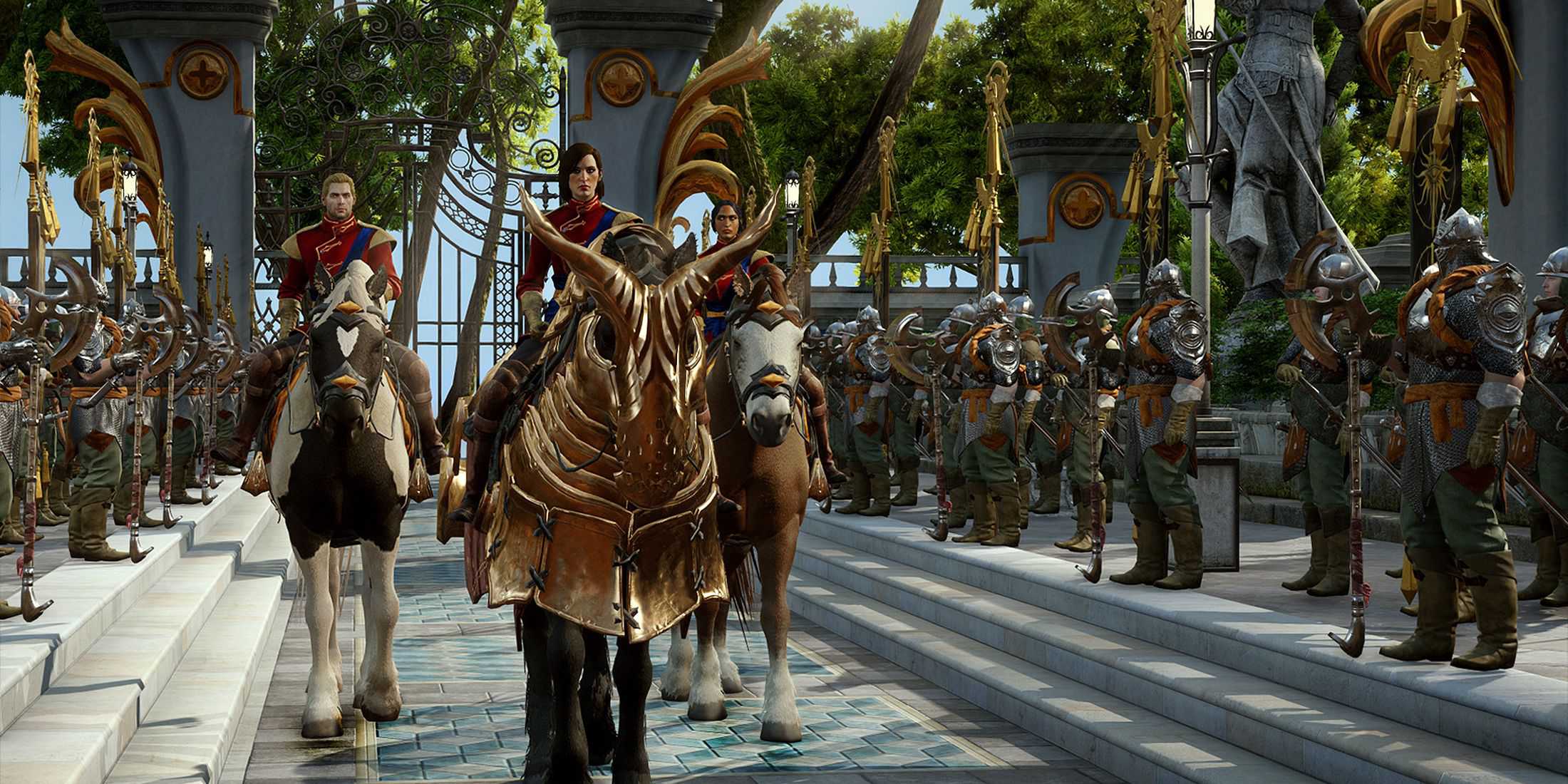 Characters on horses in Dragon Age Inquisition