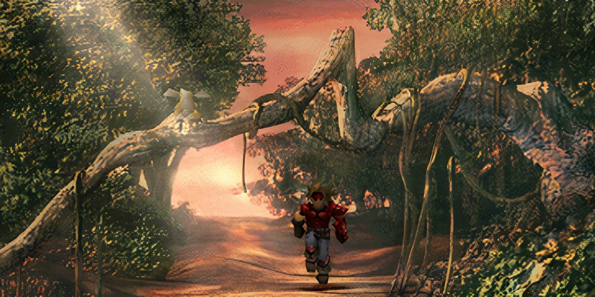 Exploring a forest in The Legend of Dragoon