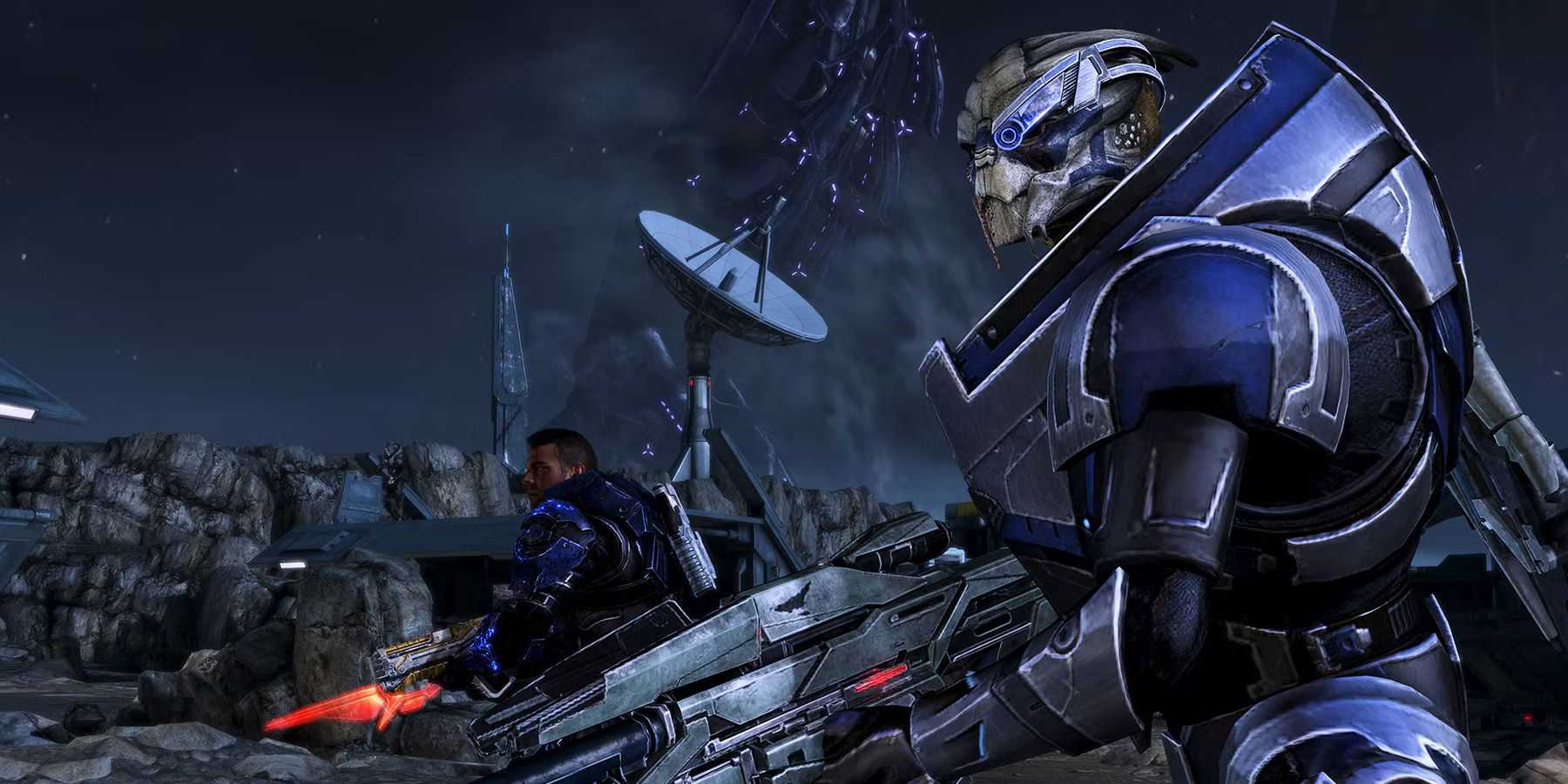 Mass Effect 3 Garrus e James Vega na Lua