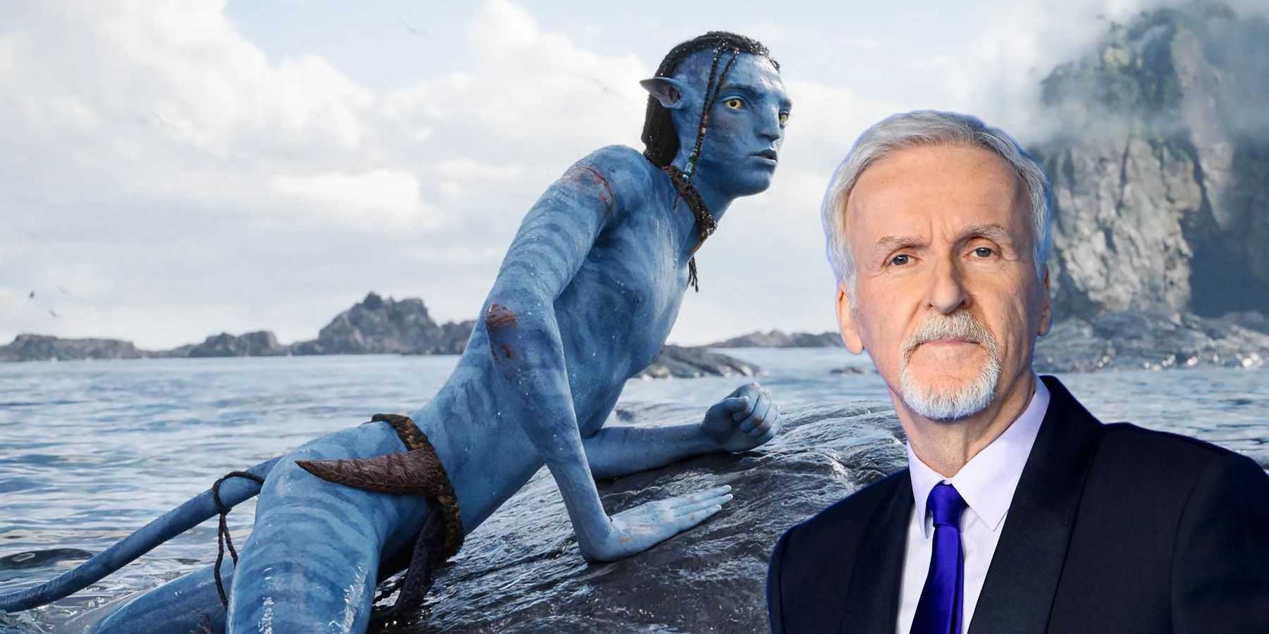 Lo'ak em Avatar: The Way of Water com recorte de James Cameron