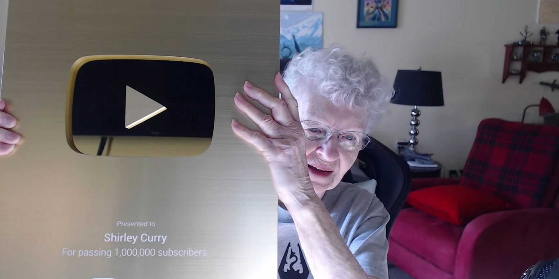 skyrim grandma gold play button