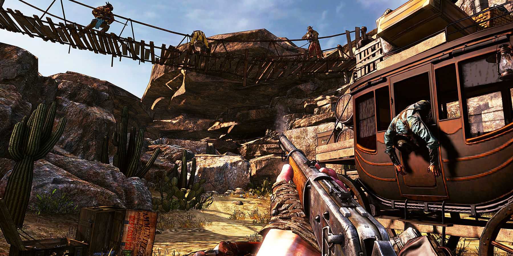 call of juarez gunslinger shotgun