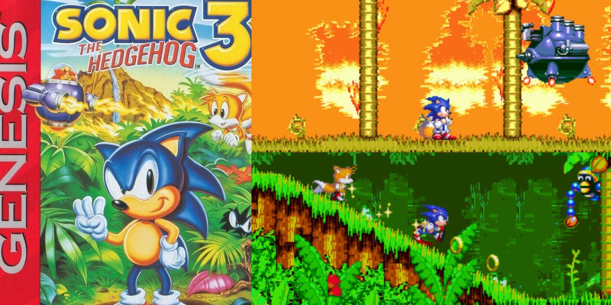 Capturas de tela e capa de Sonic the Hedgehog 3 1994