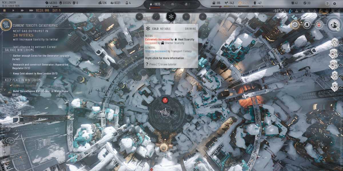 Frostpunk 2: Como Reduzir o Frio e Manter sua Cidade Aquecida