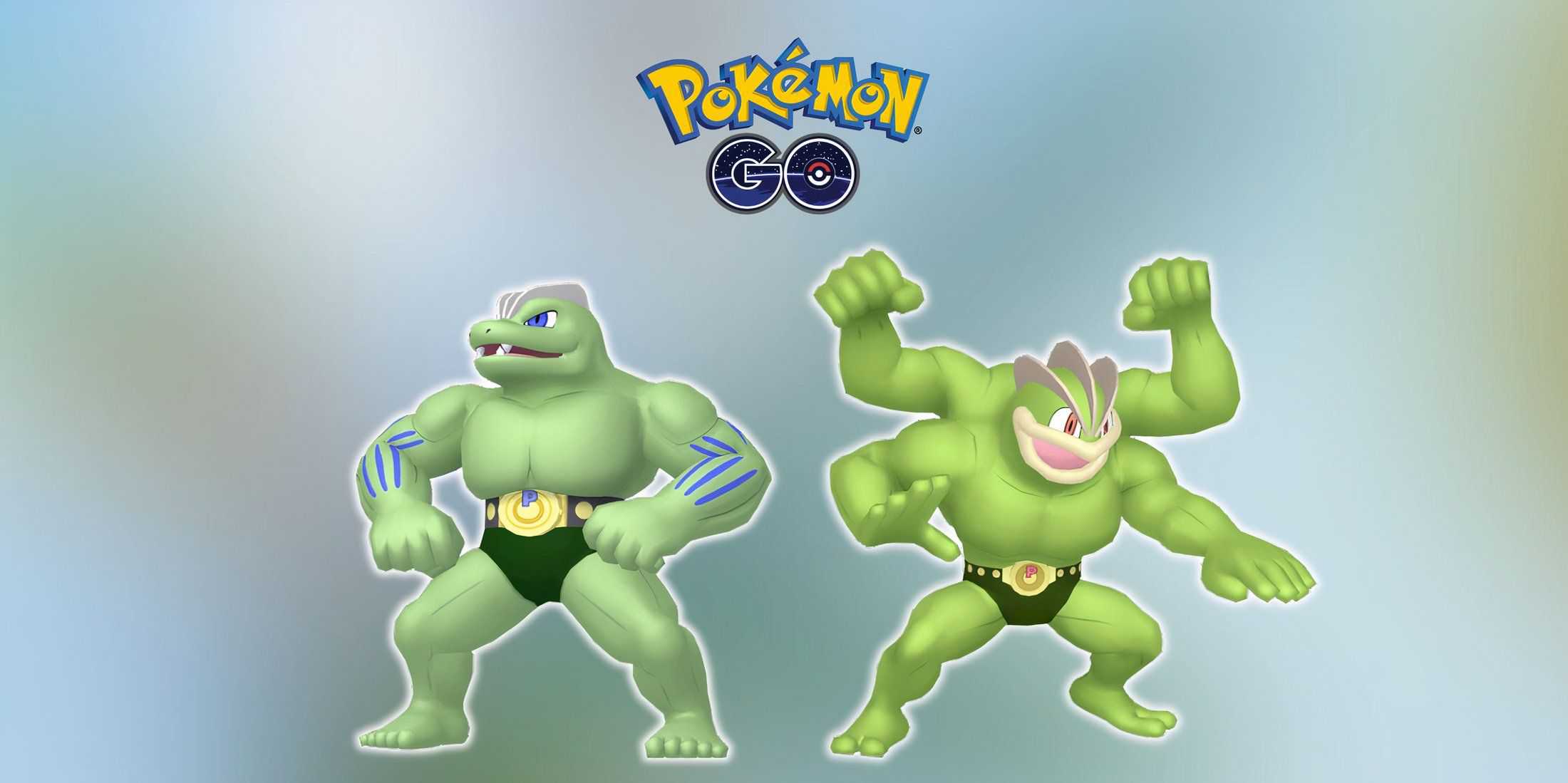 Machoke Brilhante e Machamp Brilhante em Pokemon GO