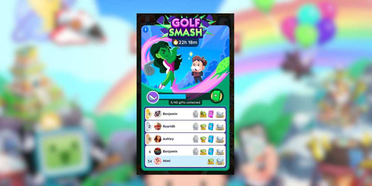 Torneio Golf Smash no Monopoly GO: Recompensas e Marcos Imperdíveis