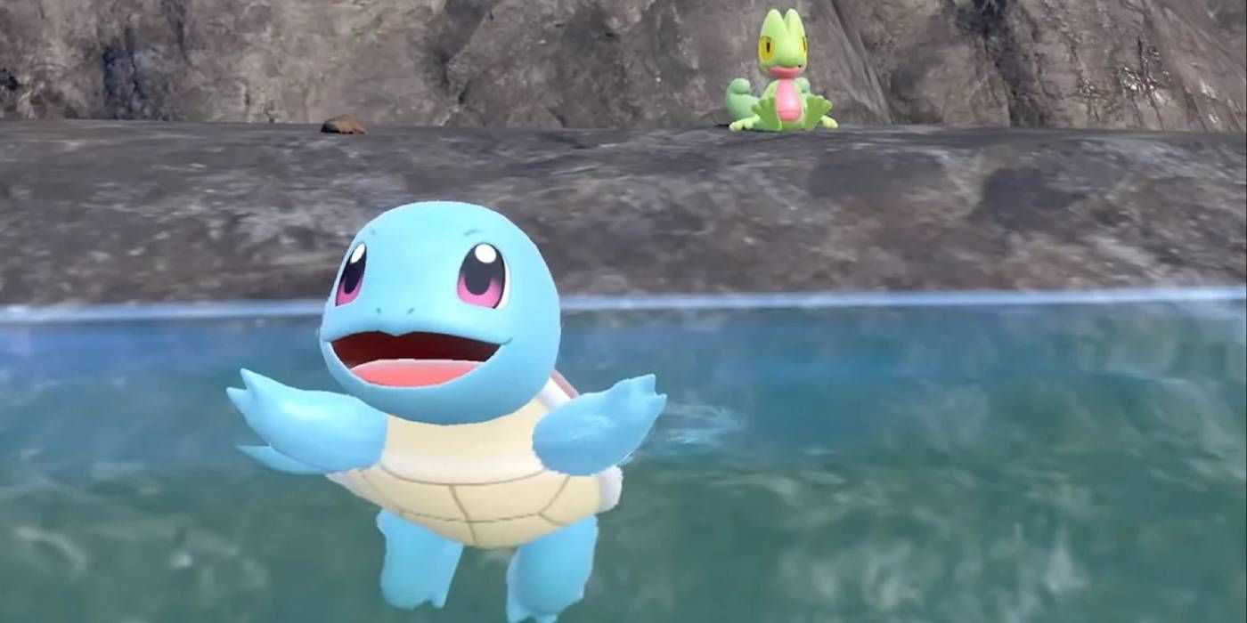 Squirtle and Treecko in Pokemon Scarlet and Violet