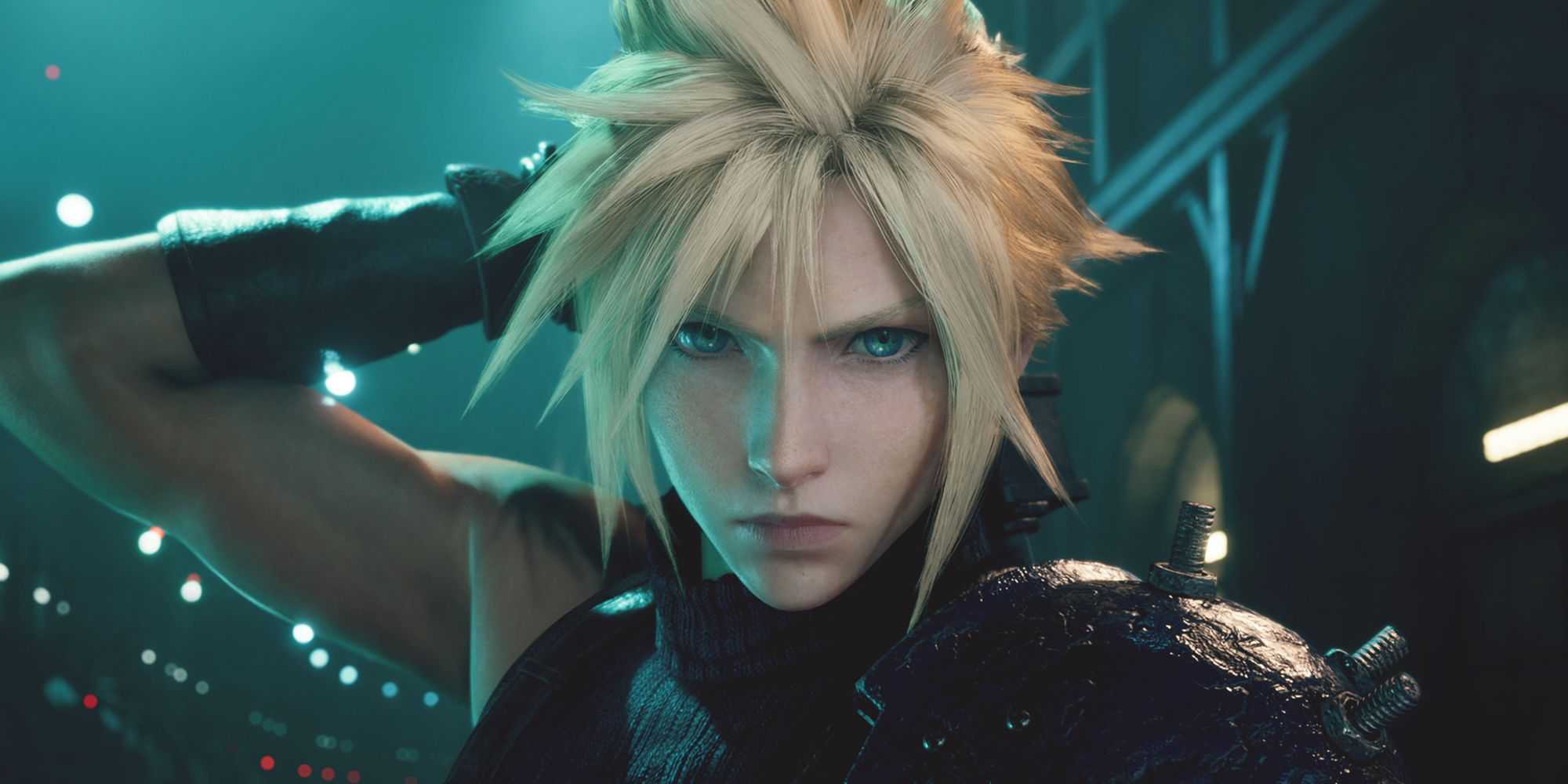 Promoção em close de Final Fantasy 7 Remake Intergrade Cloud