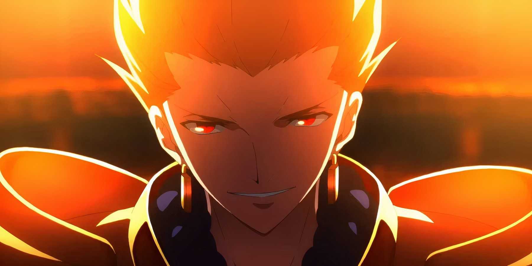 Gilgamesh smiling in Fate Zero