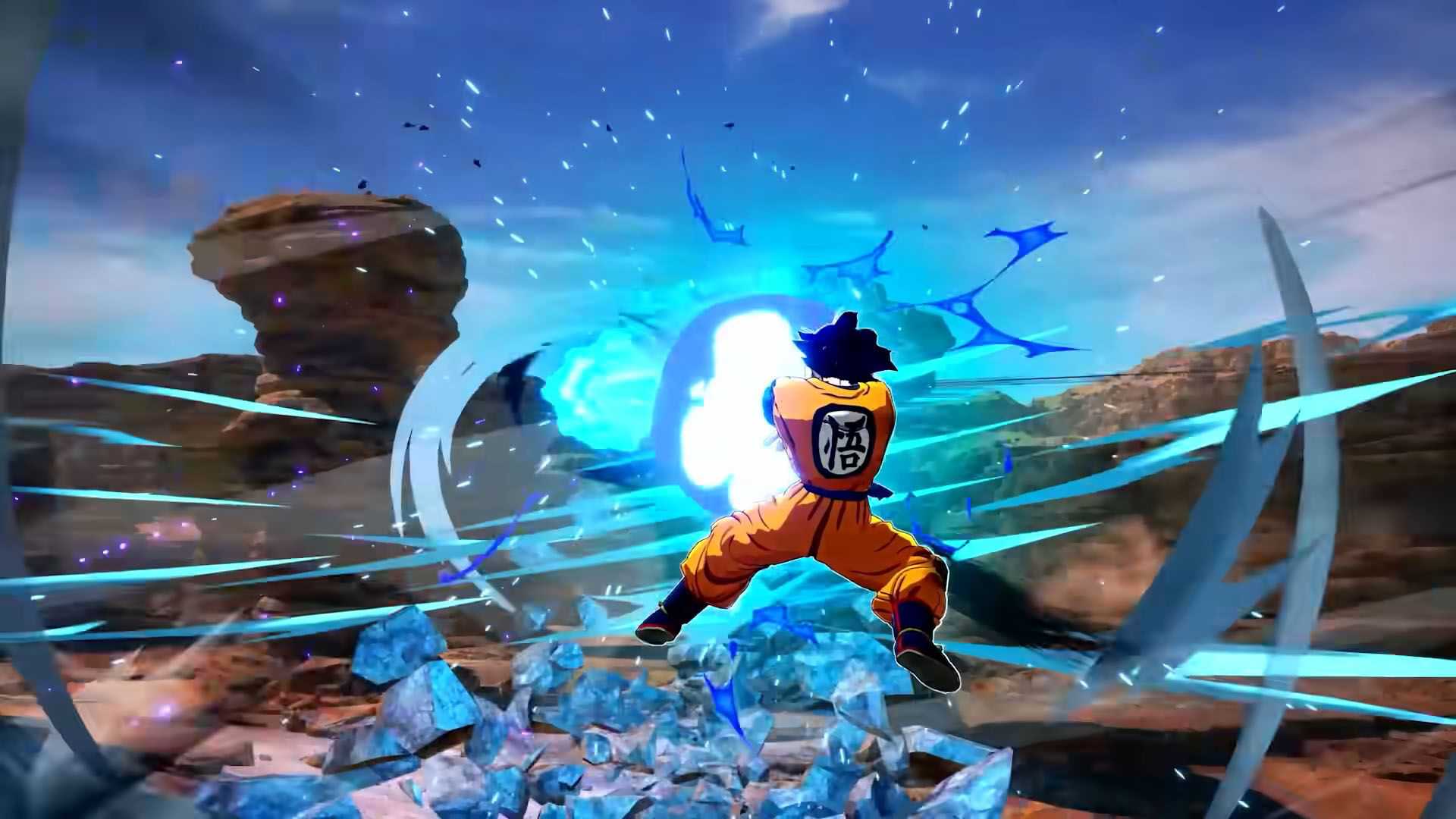 Goku Kamehameha acendendo zero