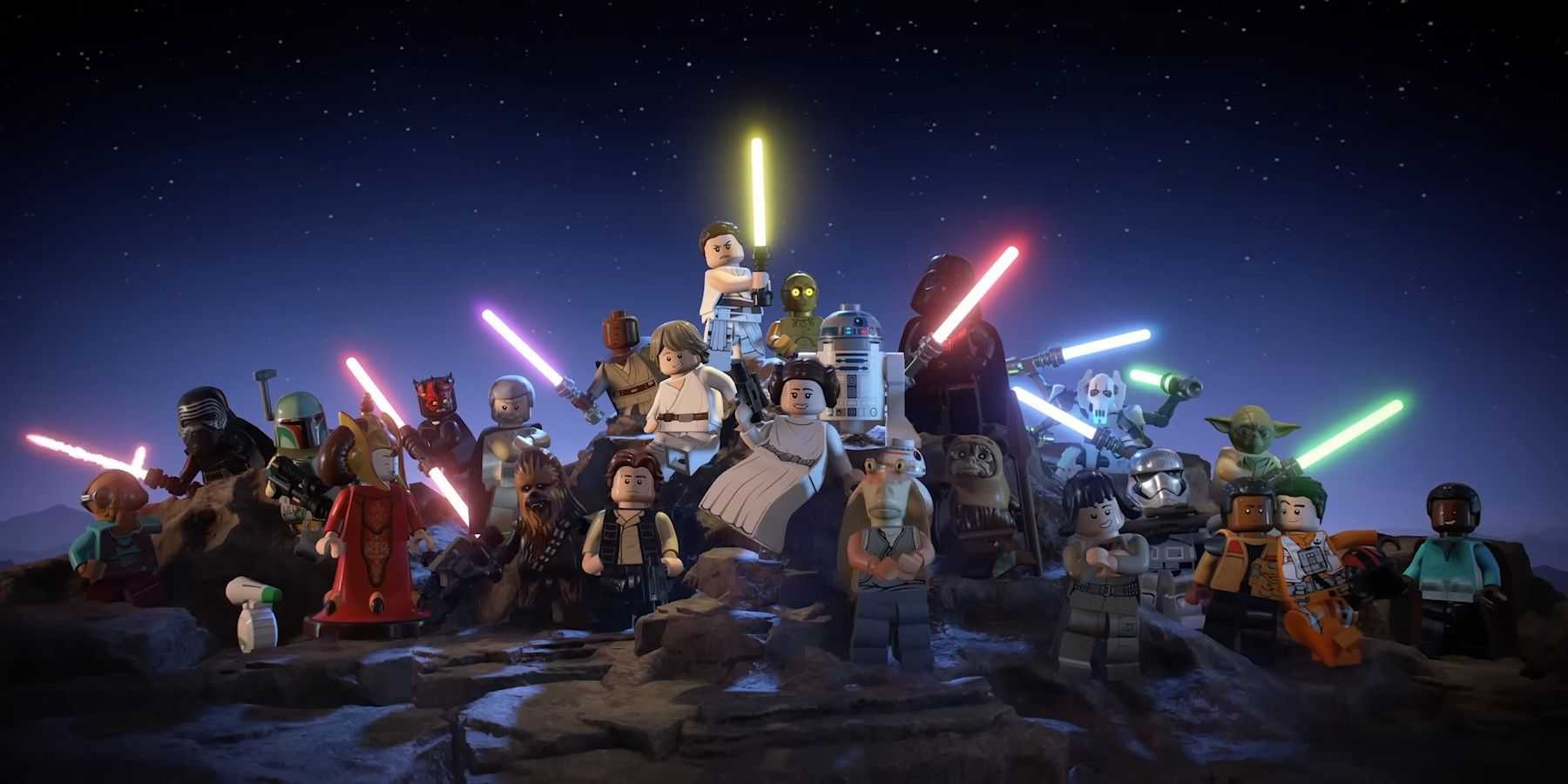 Characters assembled in LEGO Star Wars: The Skywalker Saga