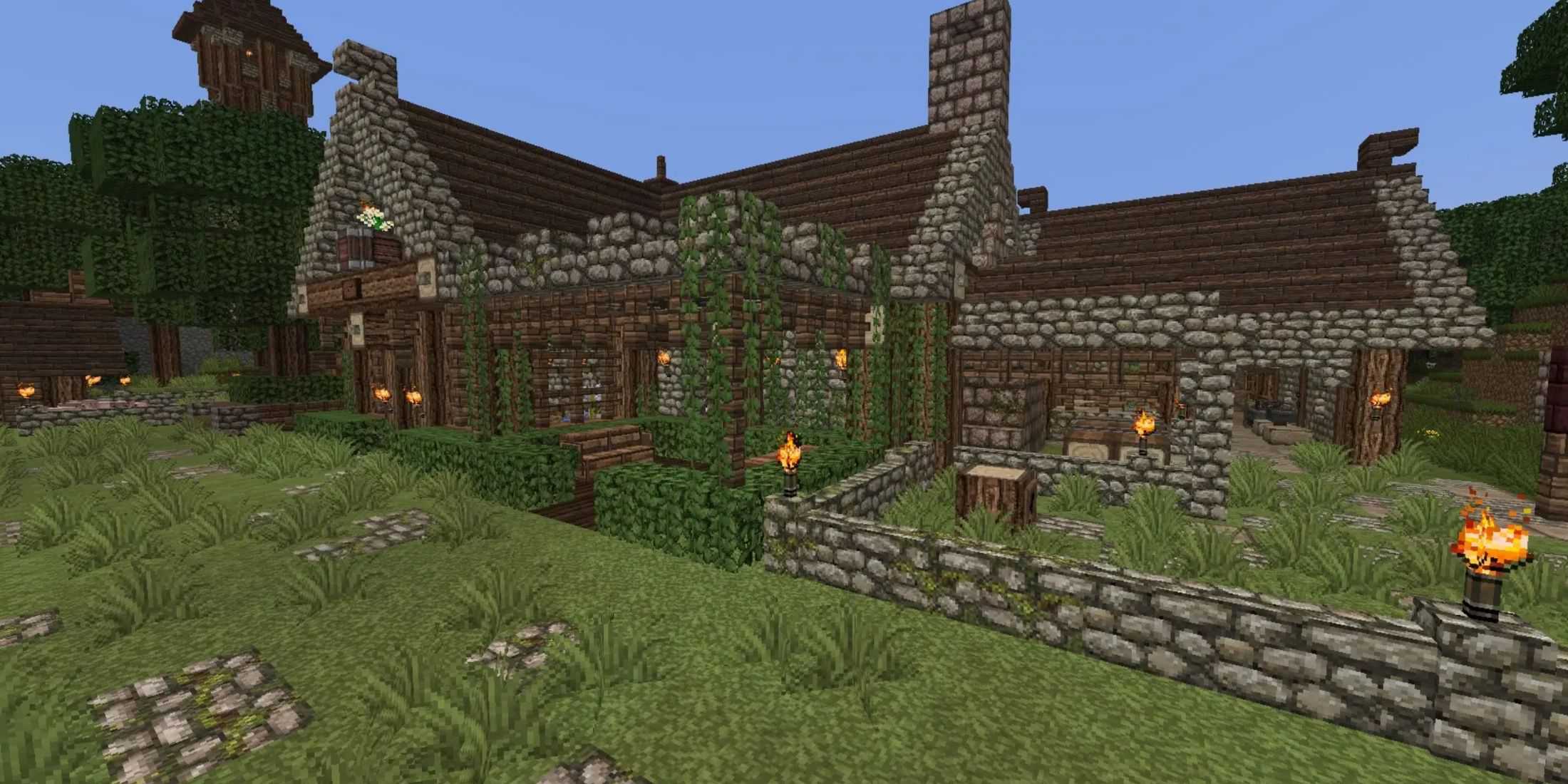 Rustic Medieval World é um bom mapa de aventura do Minecraft