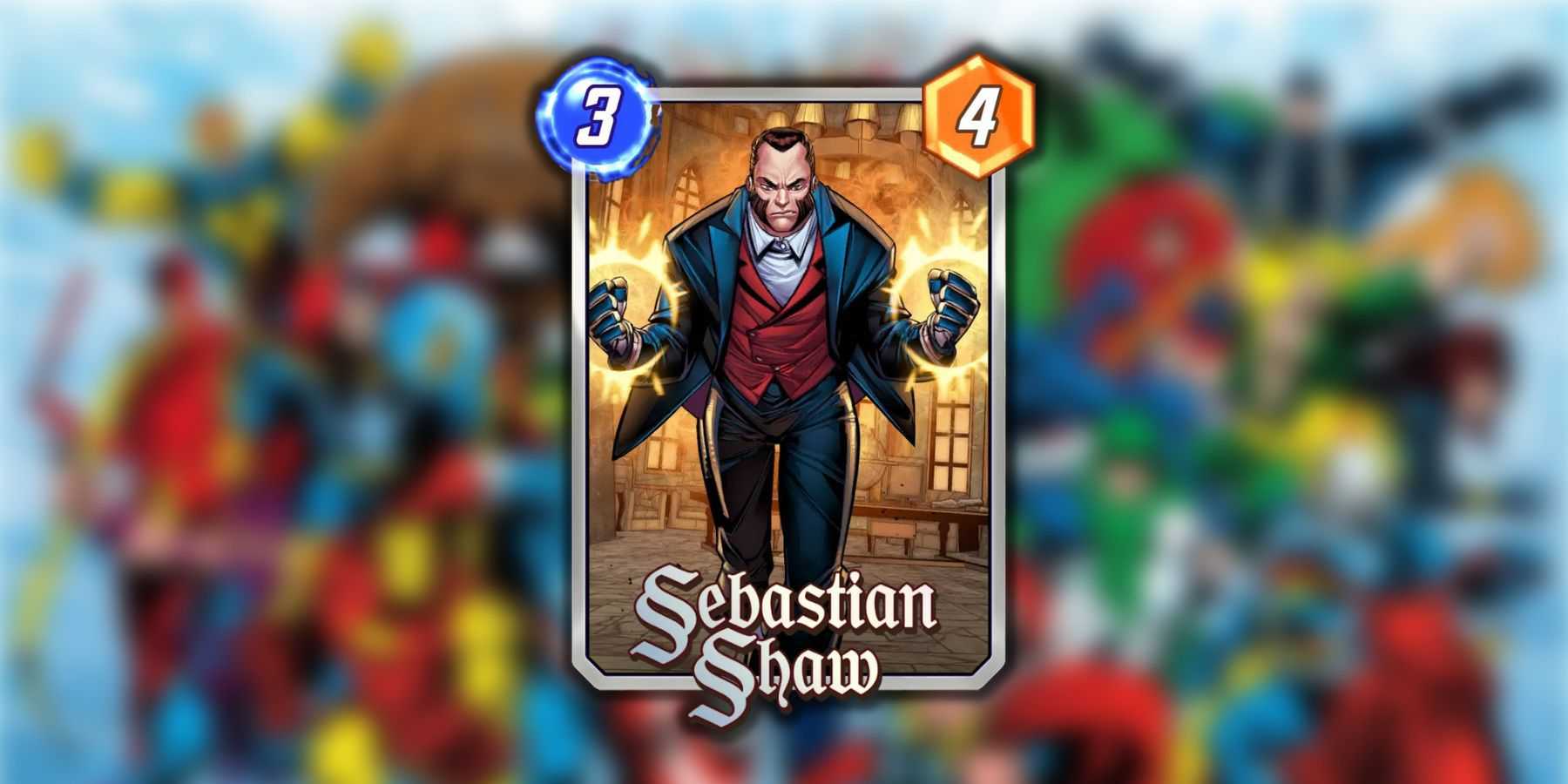 Cartão de Sebastian Shaw em Marvel Snap.