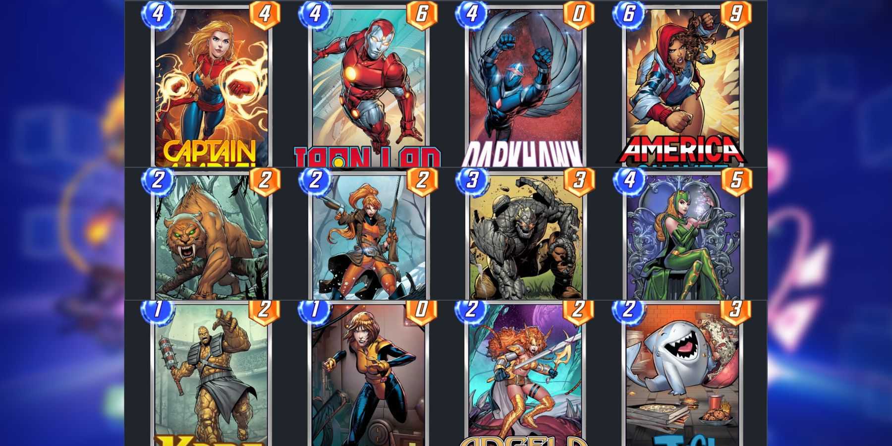 Melhores cartas para o Capitão Marvel no Marvel Snap.