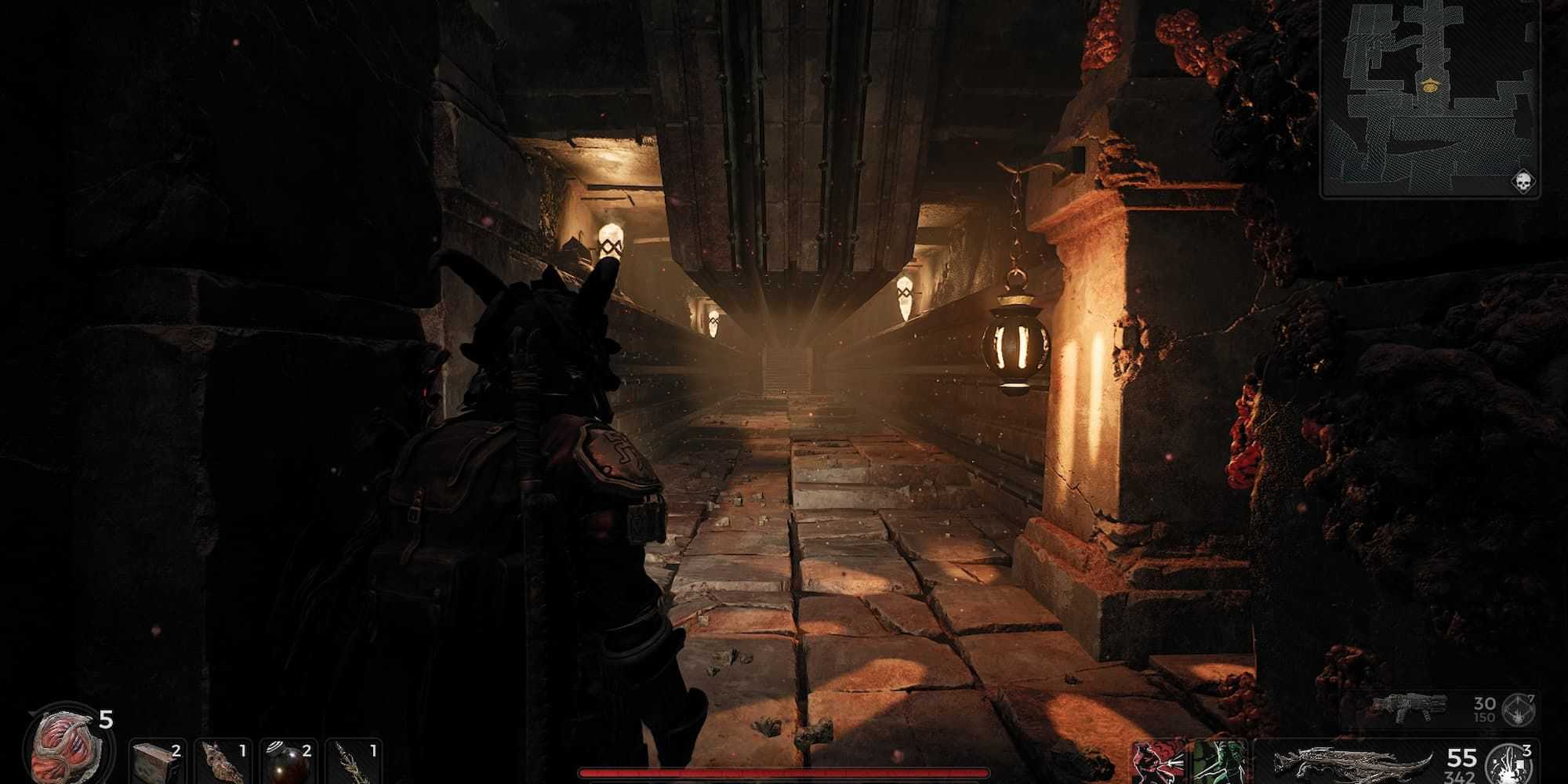 Inactive buzzsaw traps in the Lament dungeon in Remnant 2