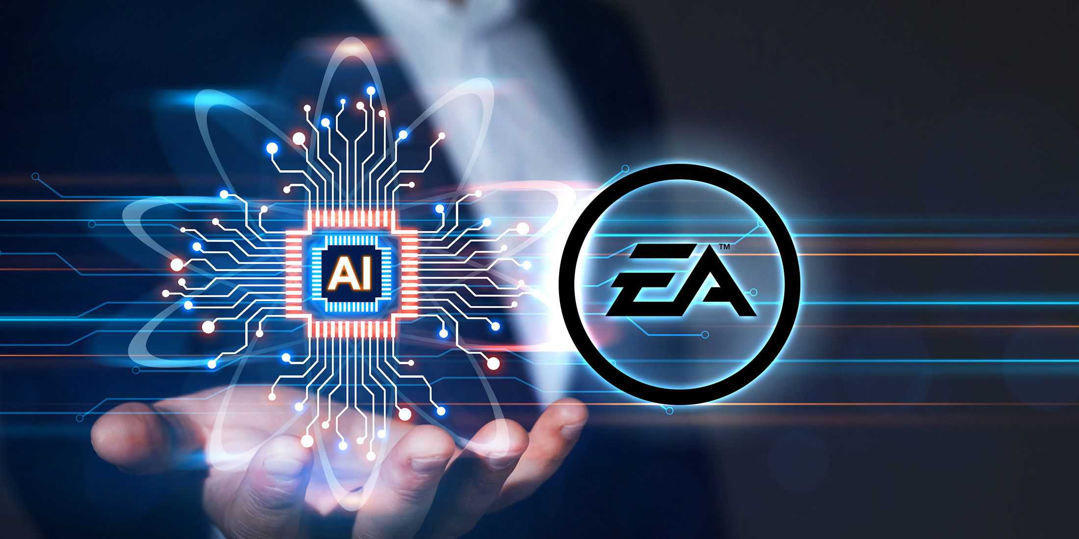 EA logo artificial intelligence chip