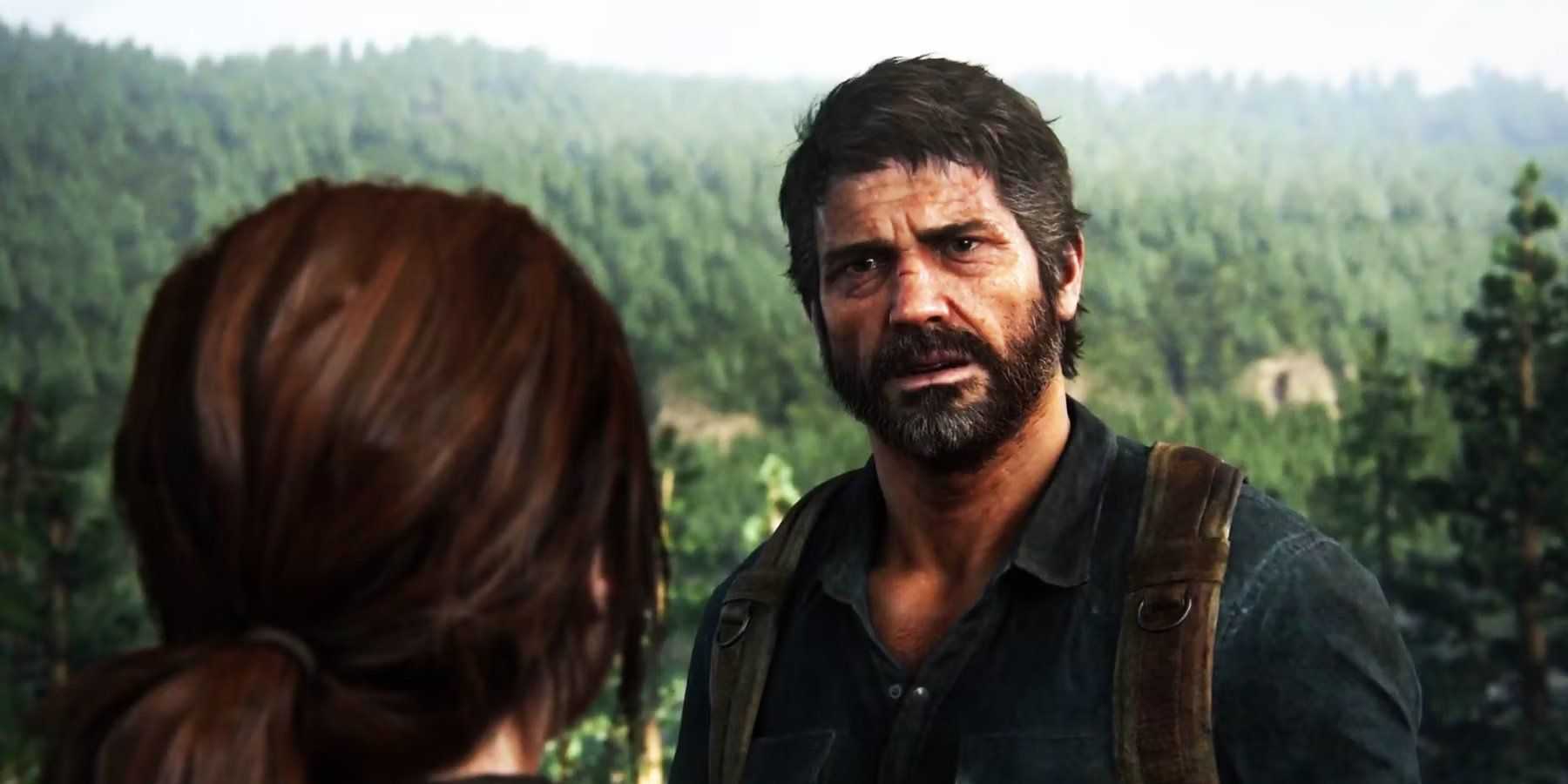 Joel speaking to Ellie in The Last Of Us