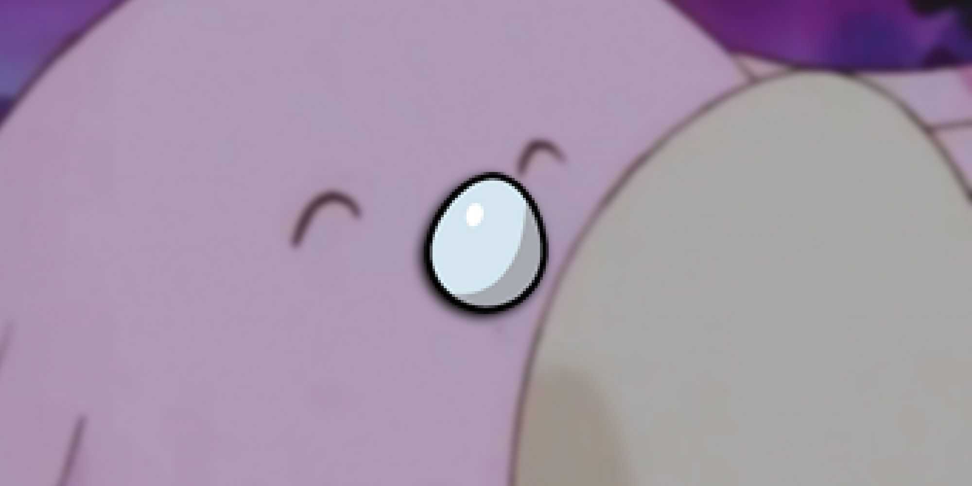 Pokemon - Chansey segurando seu ovo com Lucky Egg PNG no topo