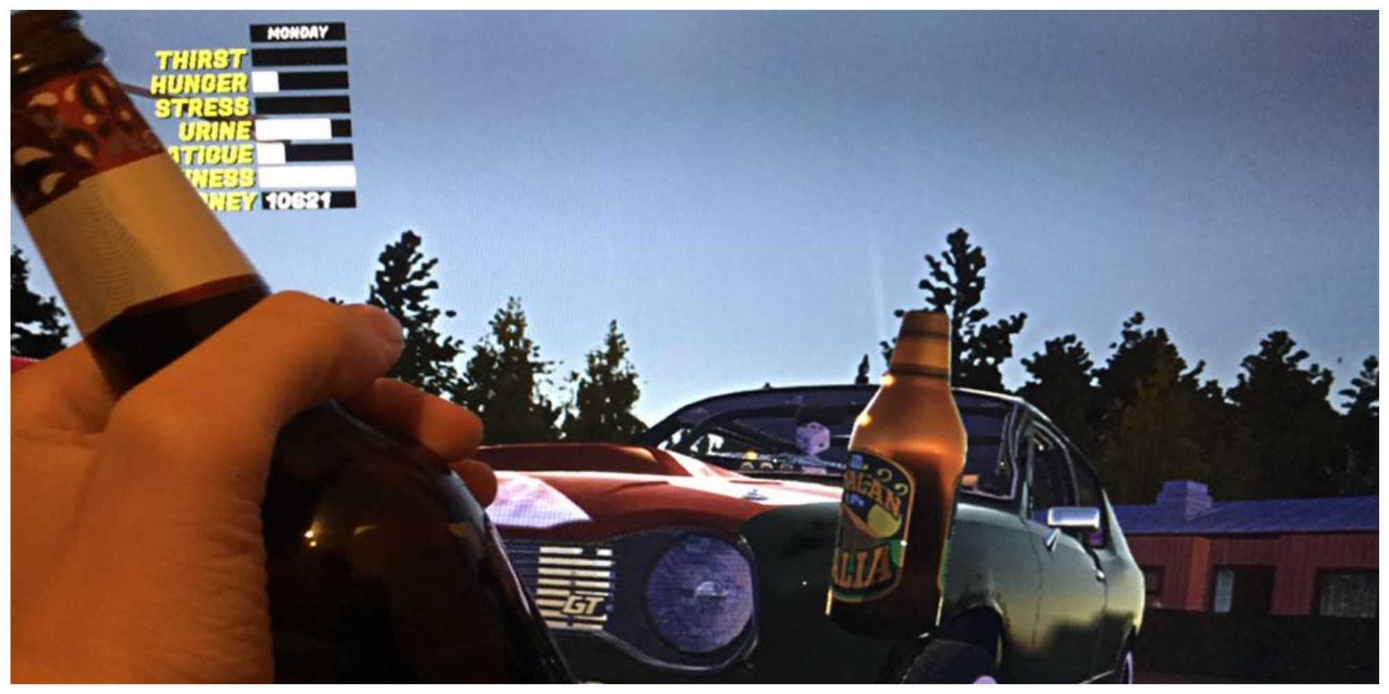 Drinking beer in My Summer Car