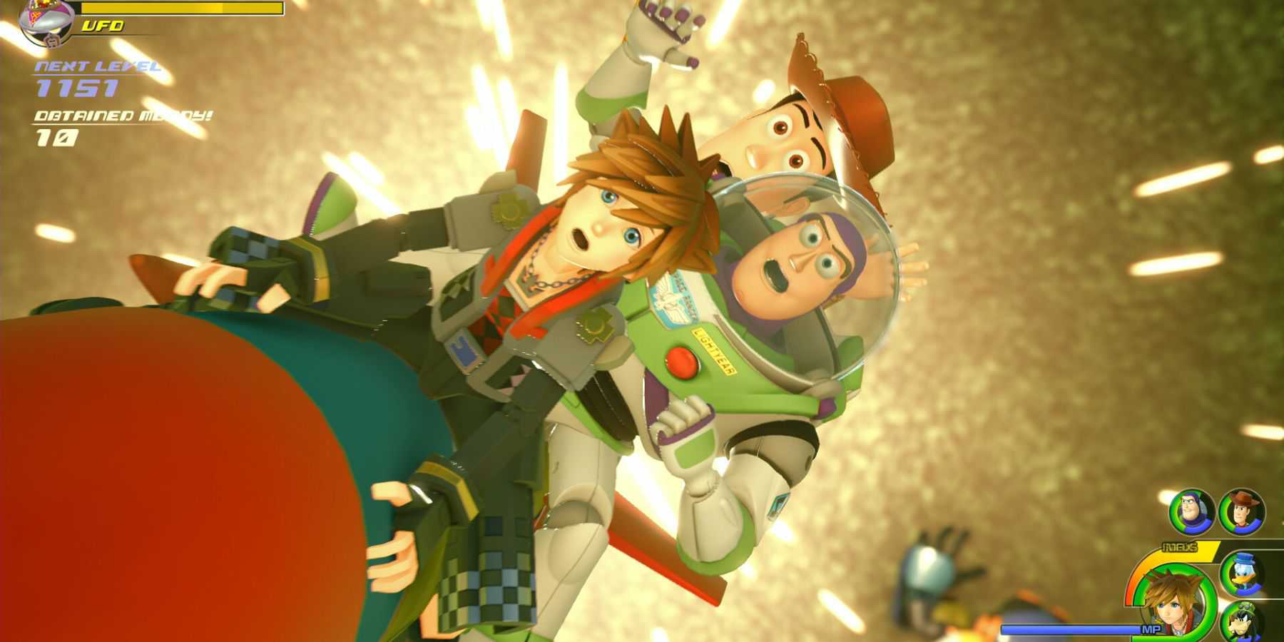 Kingdom Hearts 3 Sora Woody and Buzz Lightyear