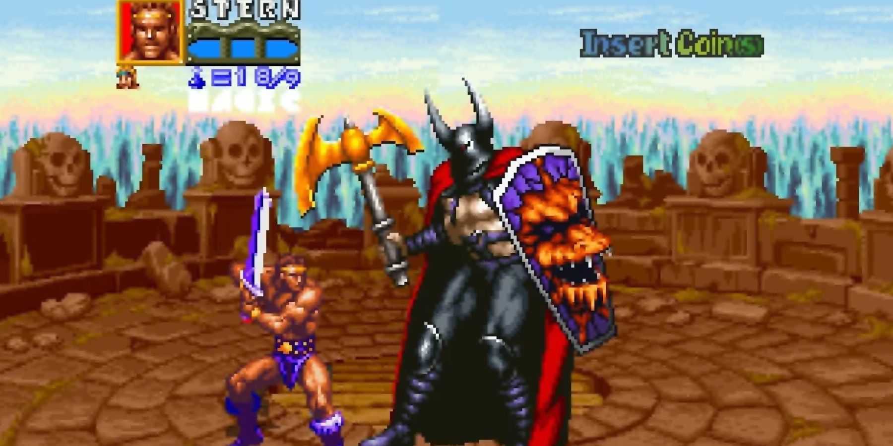 Golden Axe 2 lutando contra Death Adder