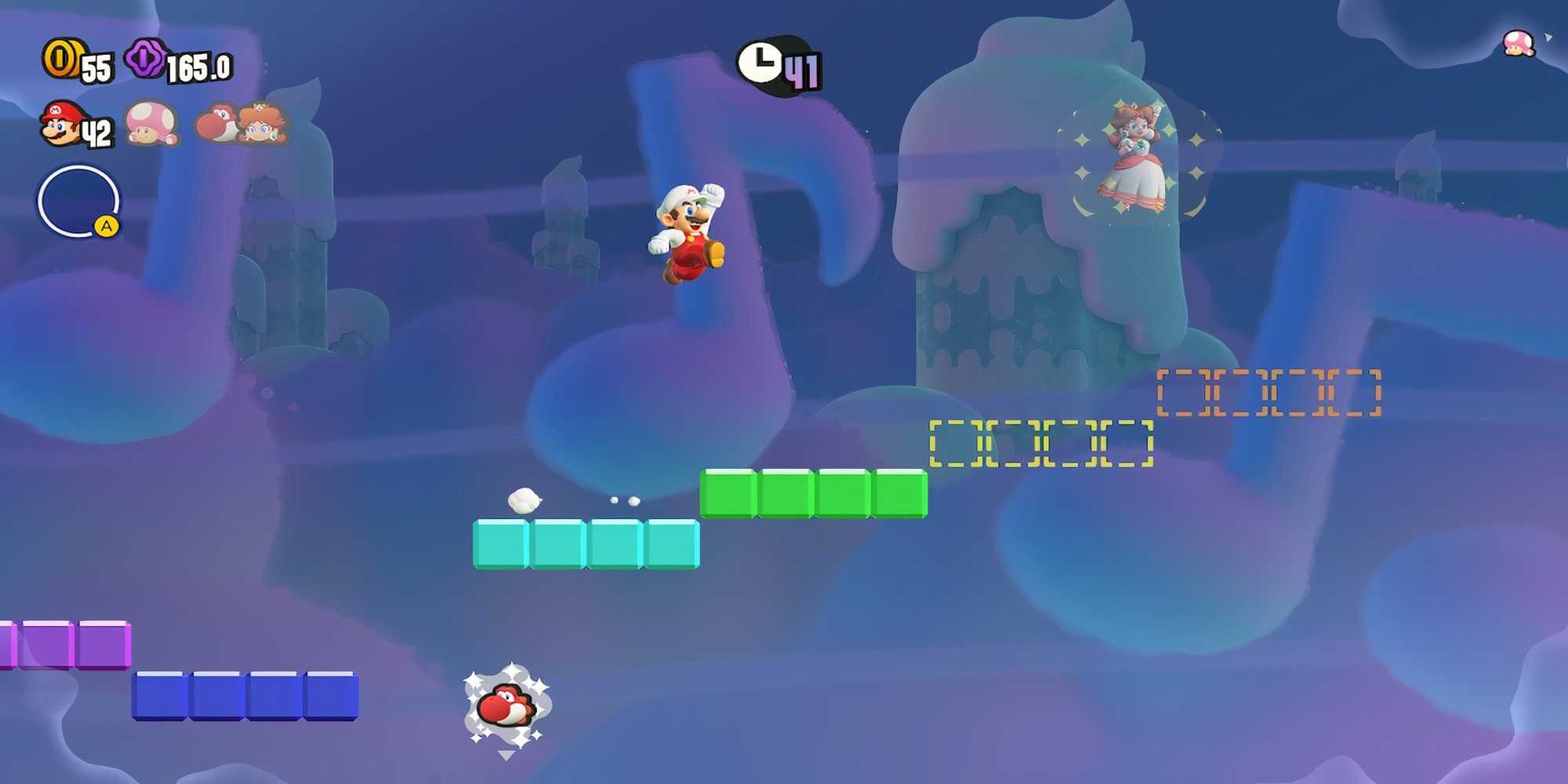 Playing through Jump! Jump! Jump! in Super Mario Bros. Wonder