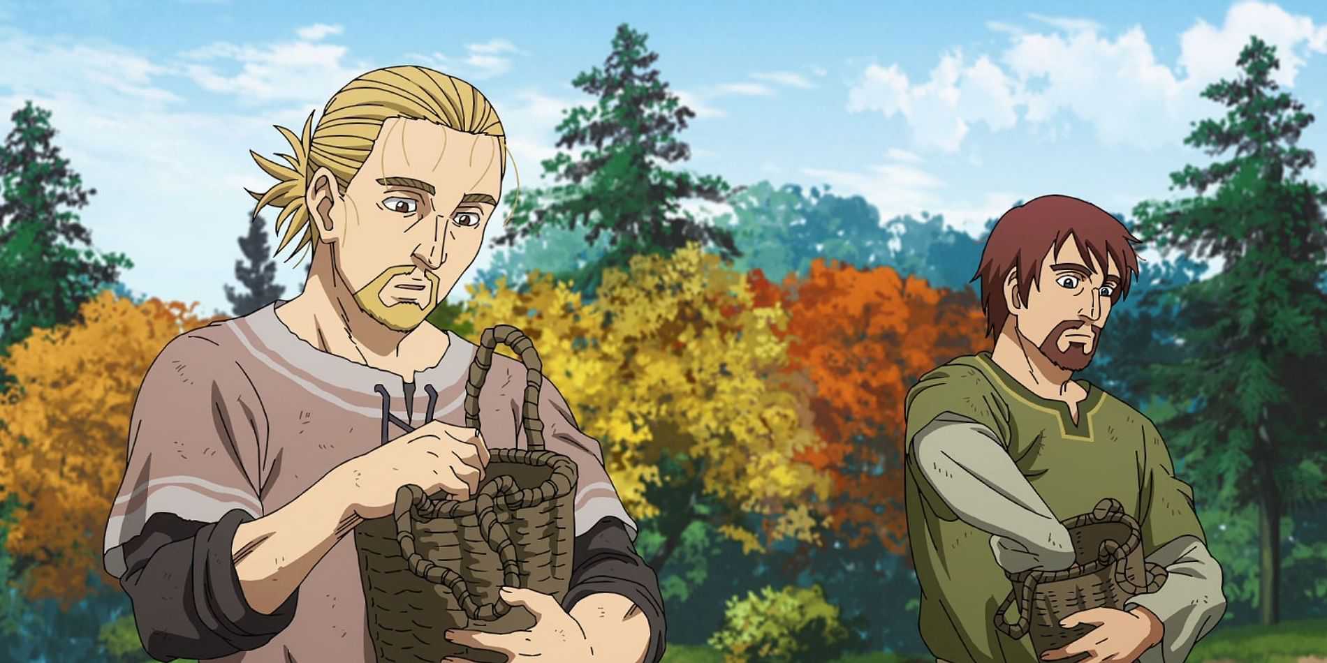 Thorfinn e Einar cultivando juntos