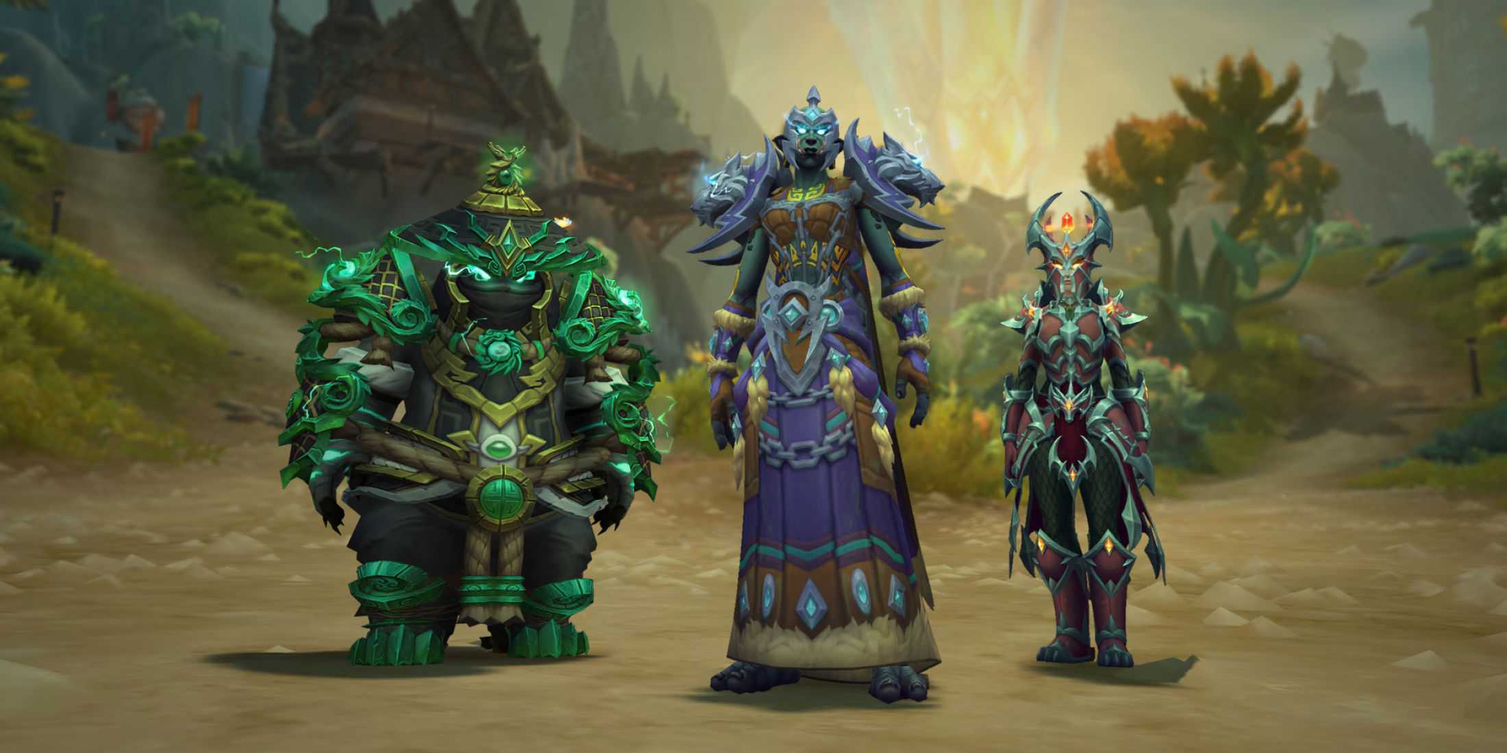 world of warcraft 20th anniversary event tier 2 sets monk shaman evoker