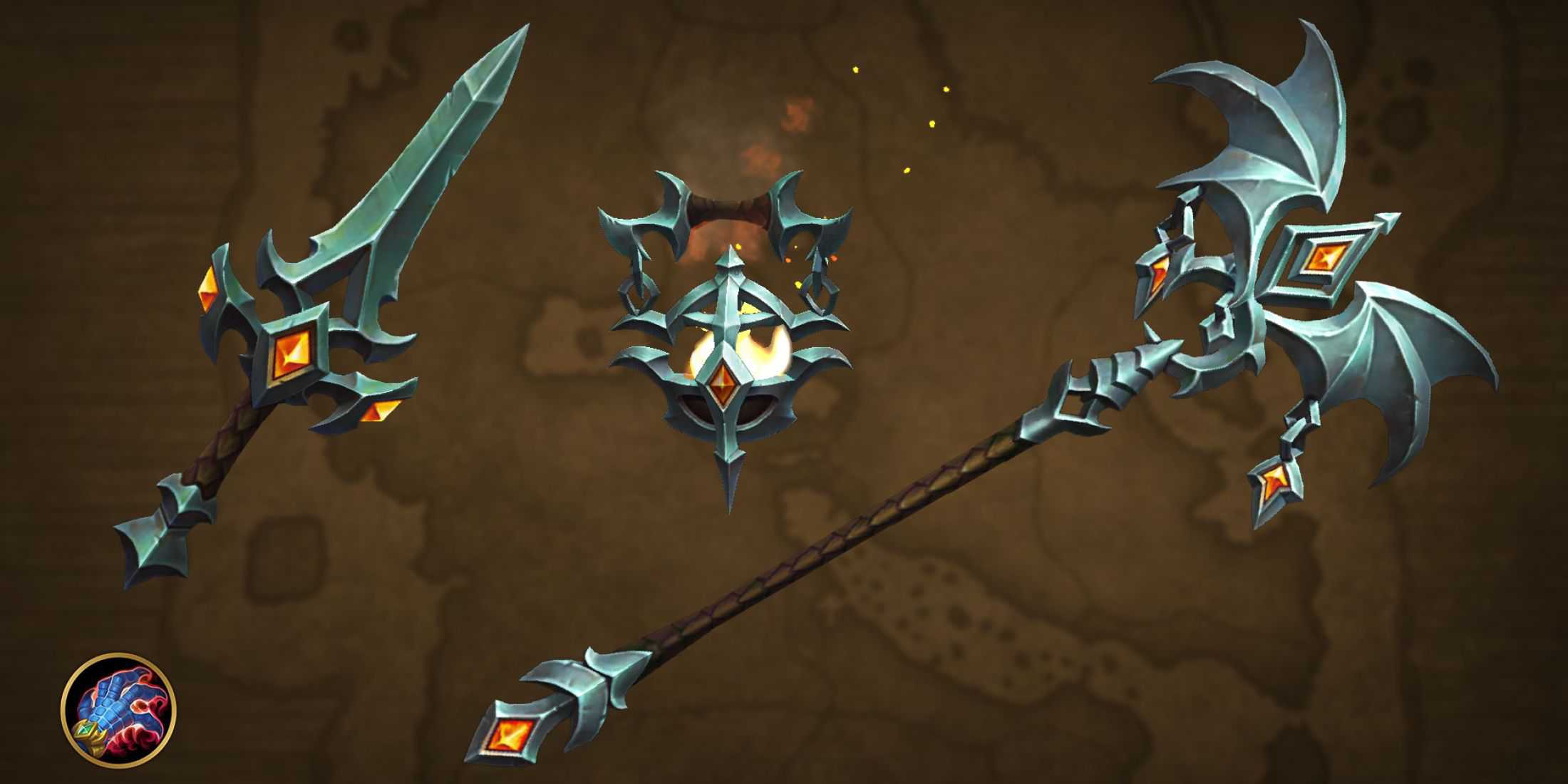 world of warcraft class ensembles weapons evoker