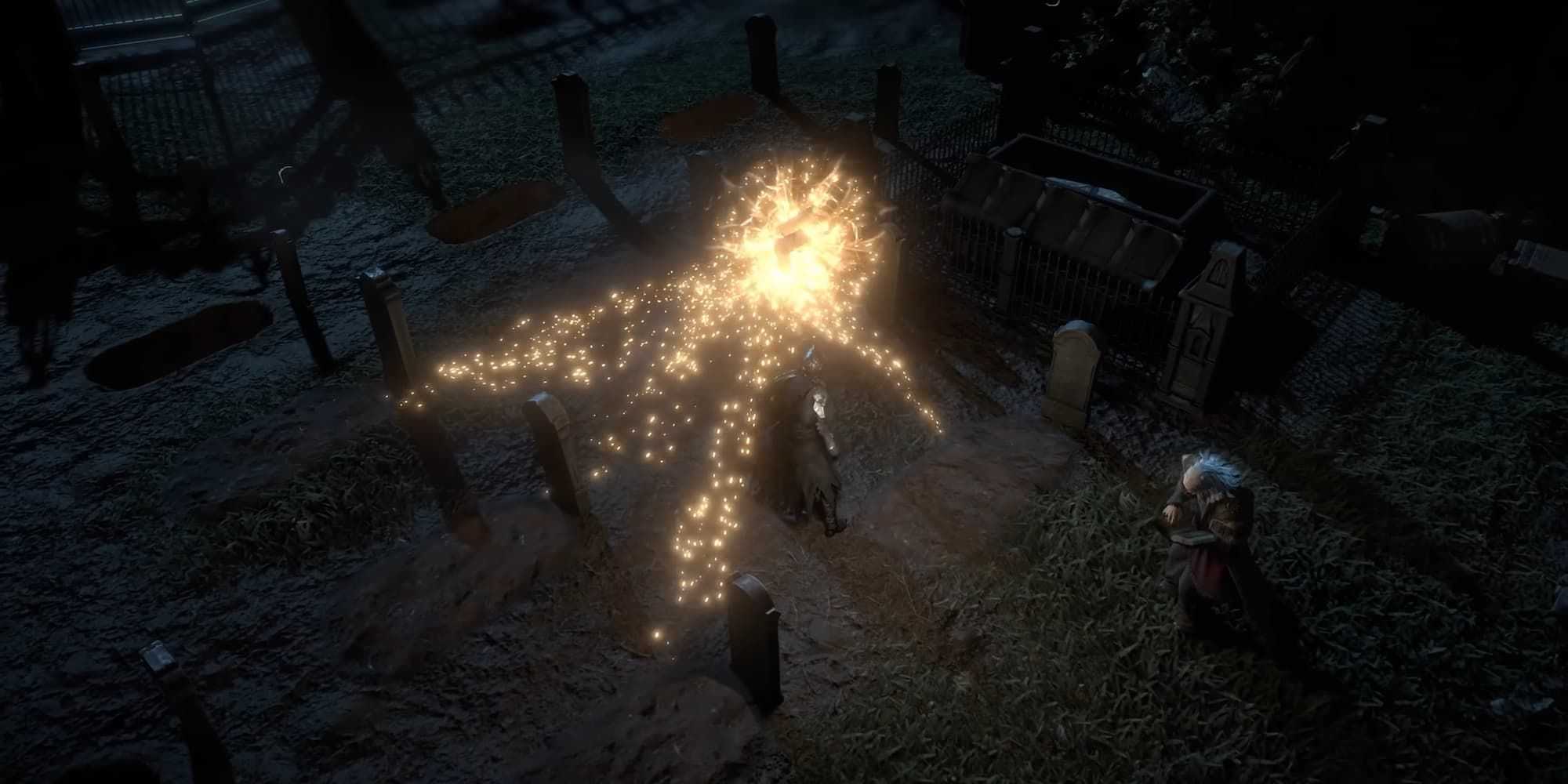 Uma imagem do trailer de Path of Exile Necropolis