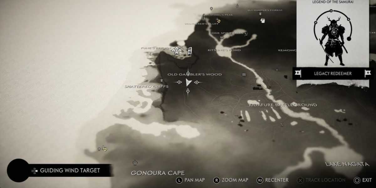 Ghost of Tsushima Ajude o Apicultor Localização do mapa do conto não escrito