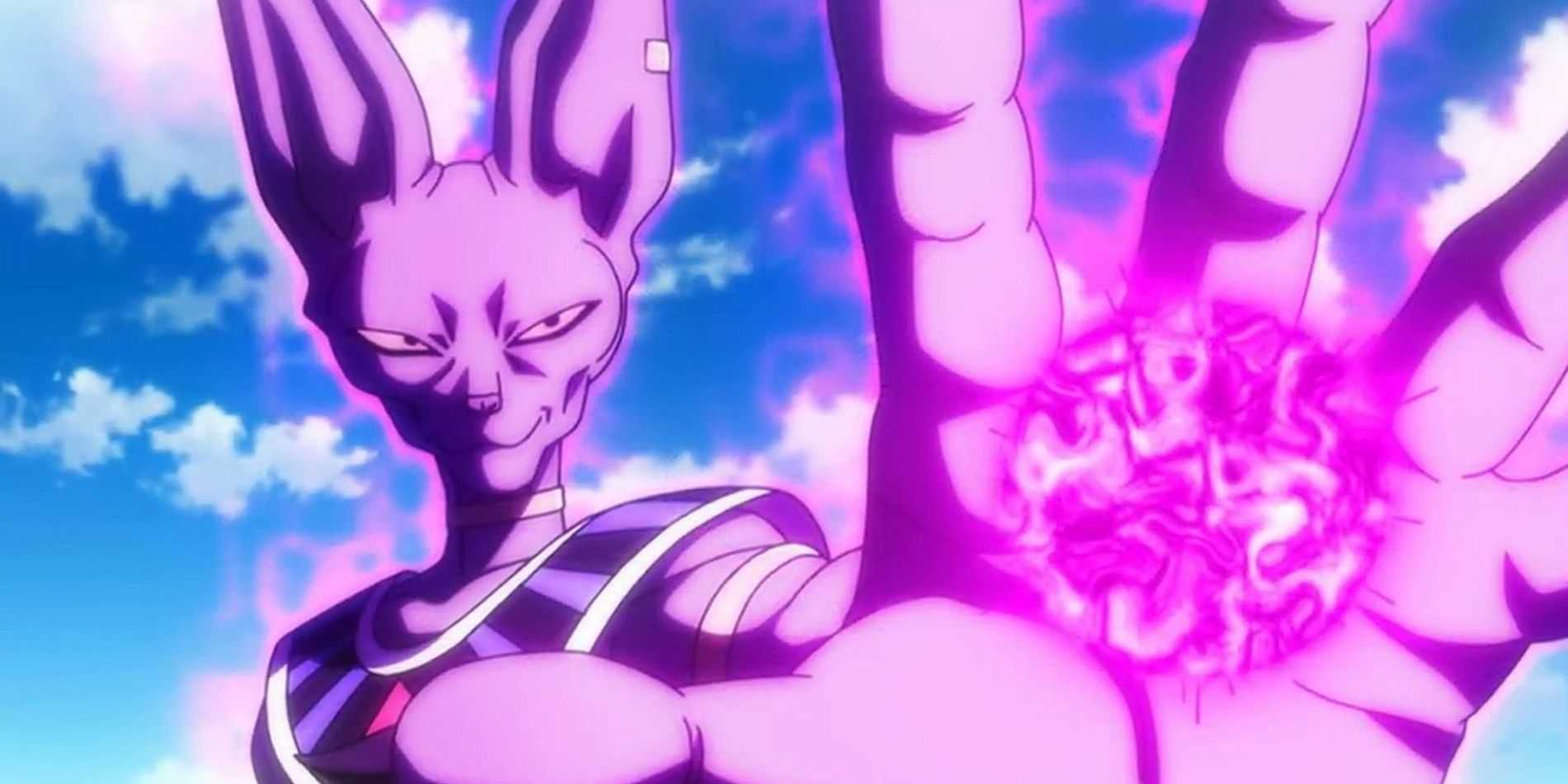 Beerus e a energia Hakai em Dragon Ball Super