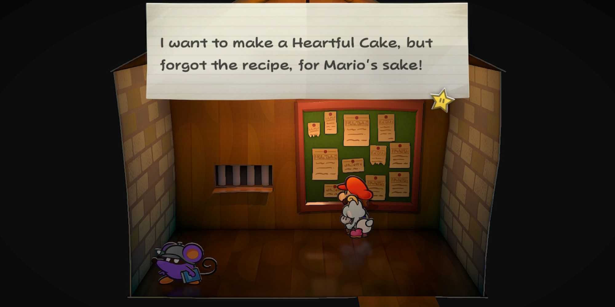 paper mario a porta dos mil anos pedido de bolo sincero no centro de problemas