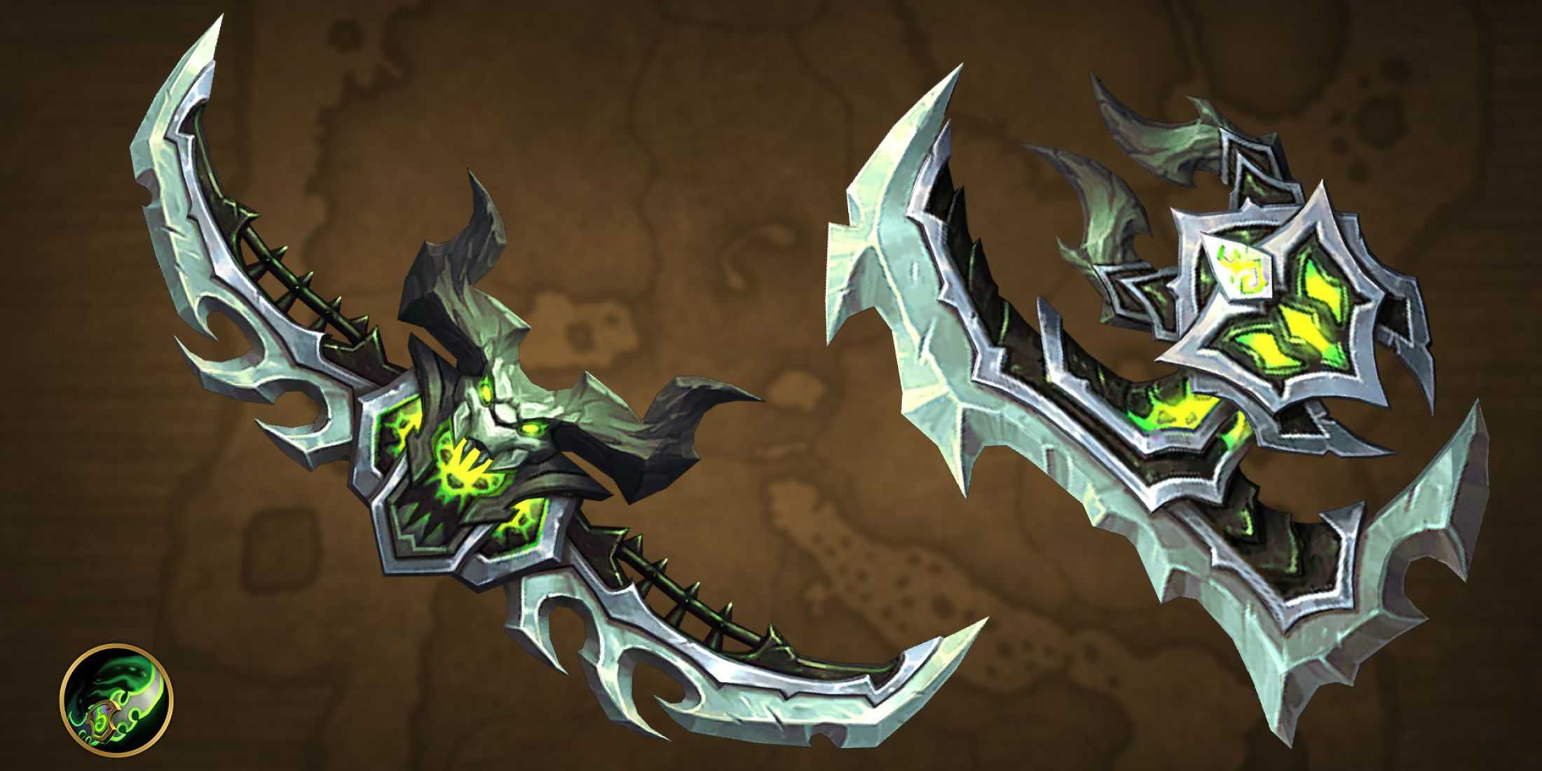 world of warcraft class ensembles weapons demon hunter