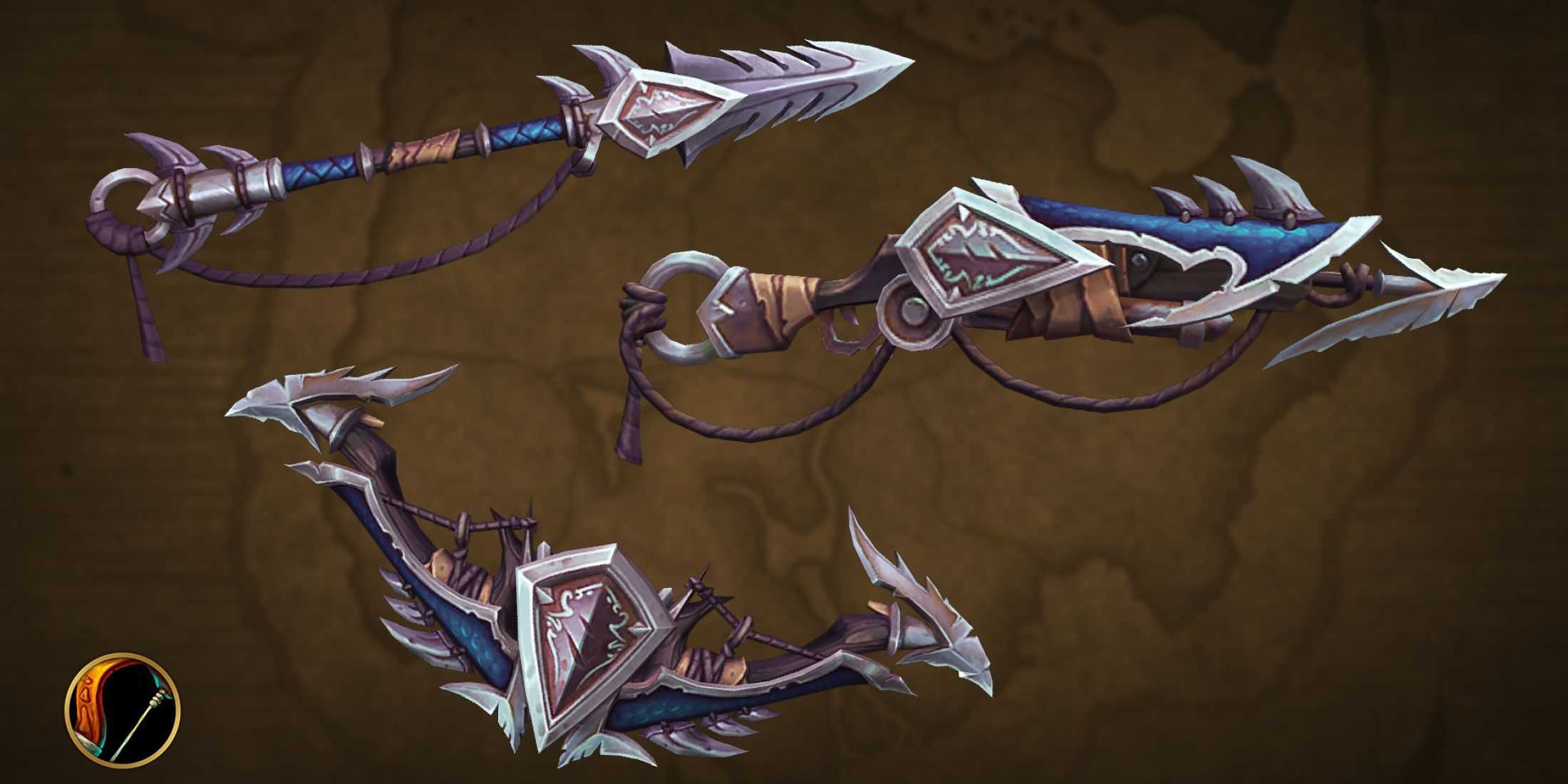 world of warcraft class ensembles weapons hunter