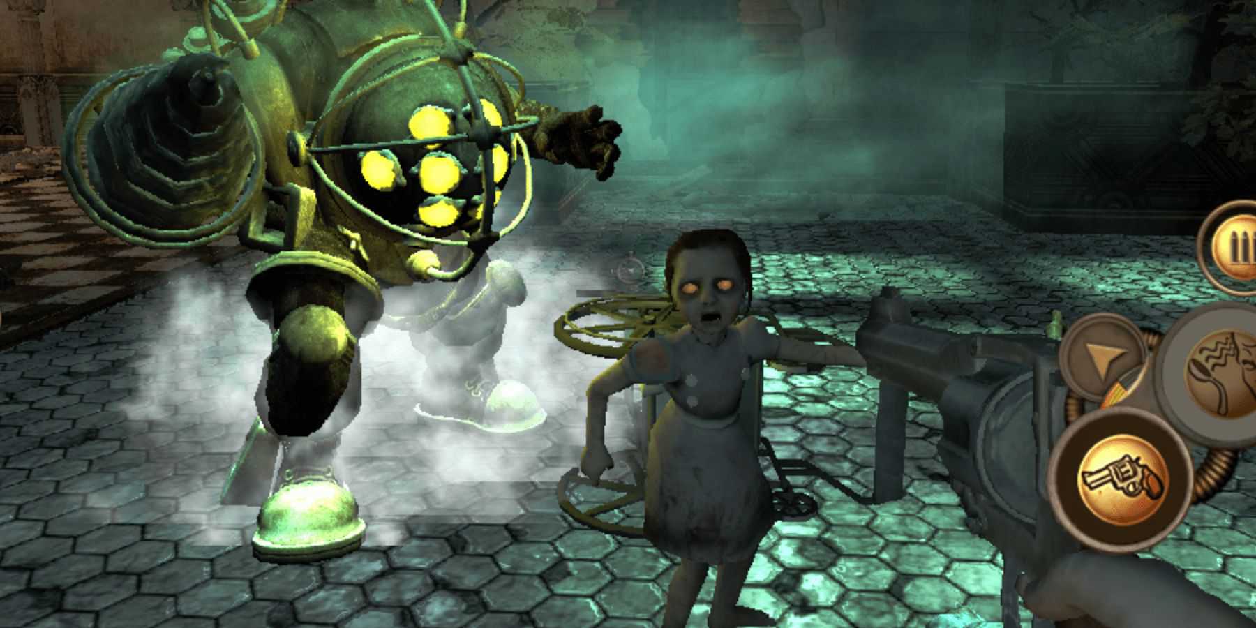 bioshock 1 gameplay big daddy little sister