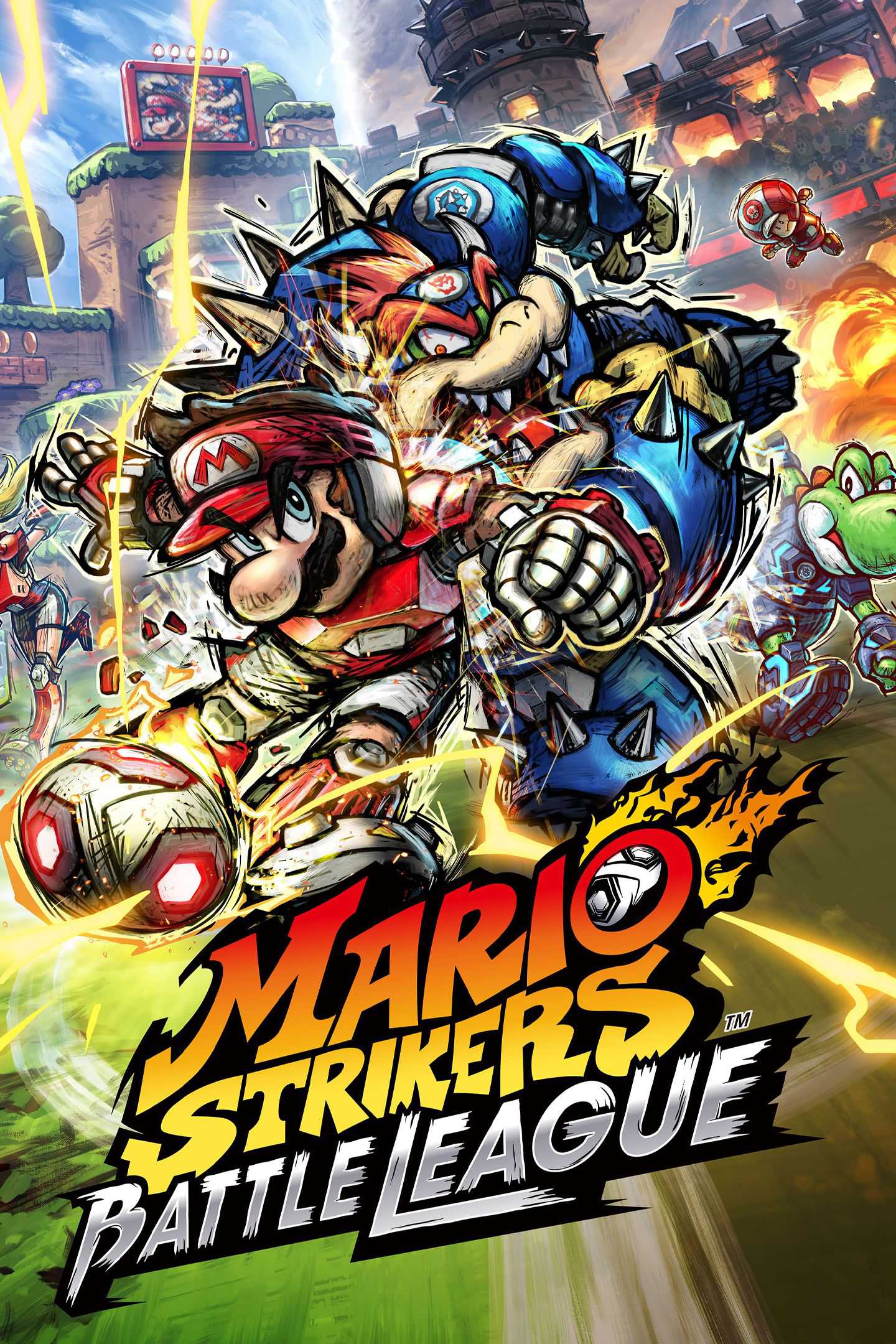 Cartaz da Liga de Batalha de Mario Strikers