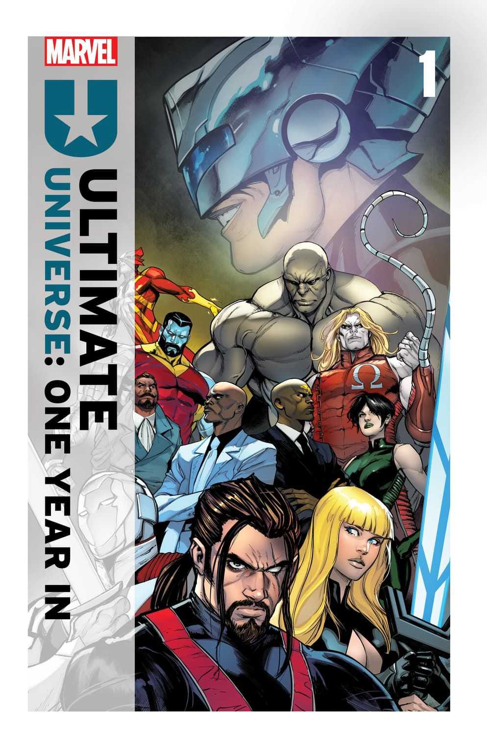 The cover page for the anniversary event of Marvel's new Ultimate Universe imprint