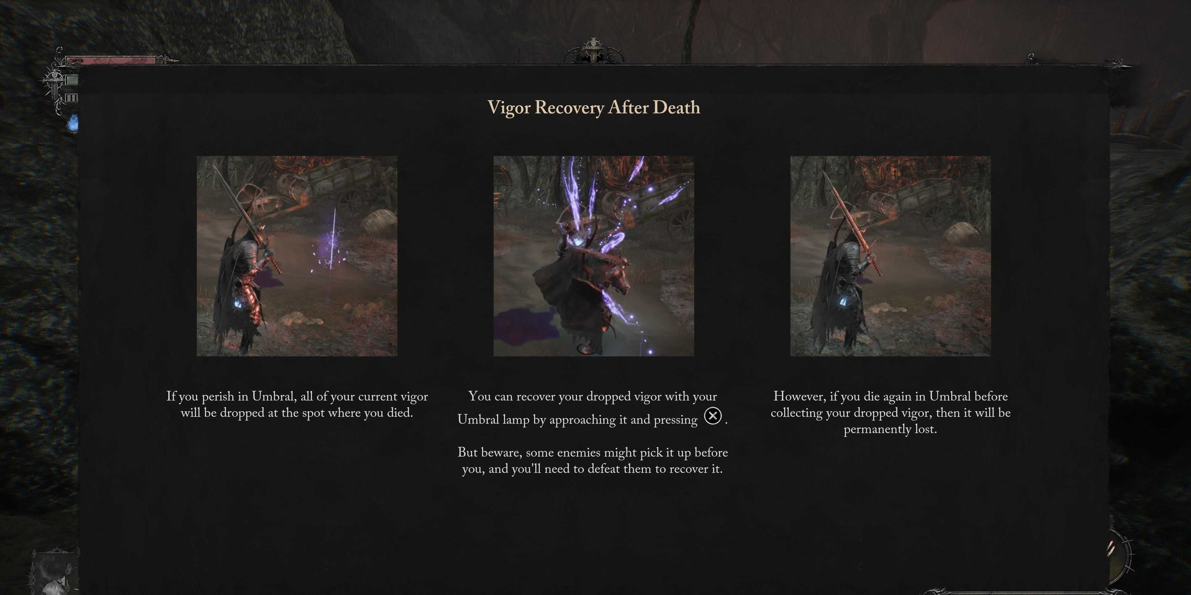lords of the fallen how to retrieve vigor