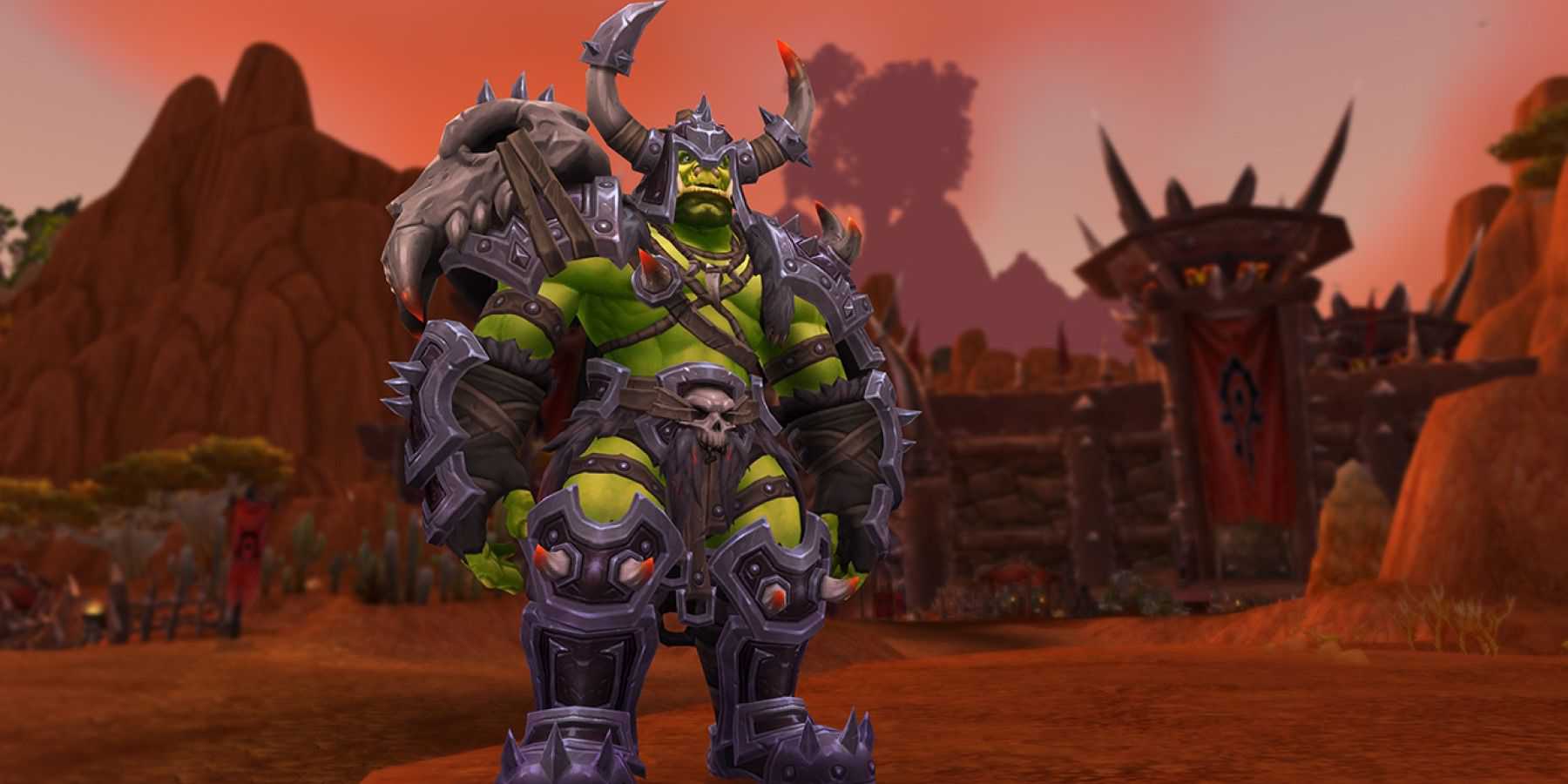 wow df orc drek'thar armadura de herança orgrimmar