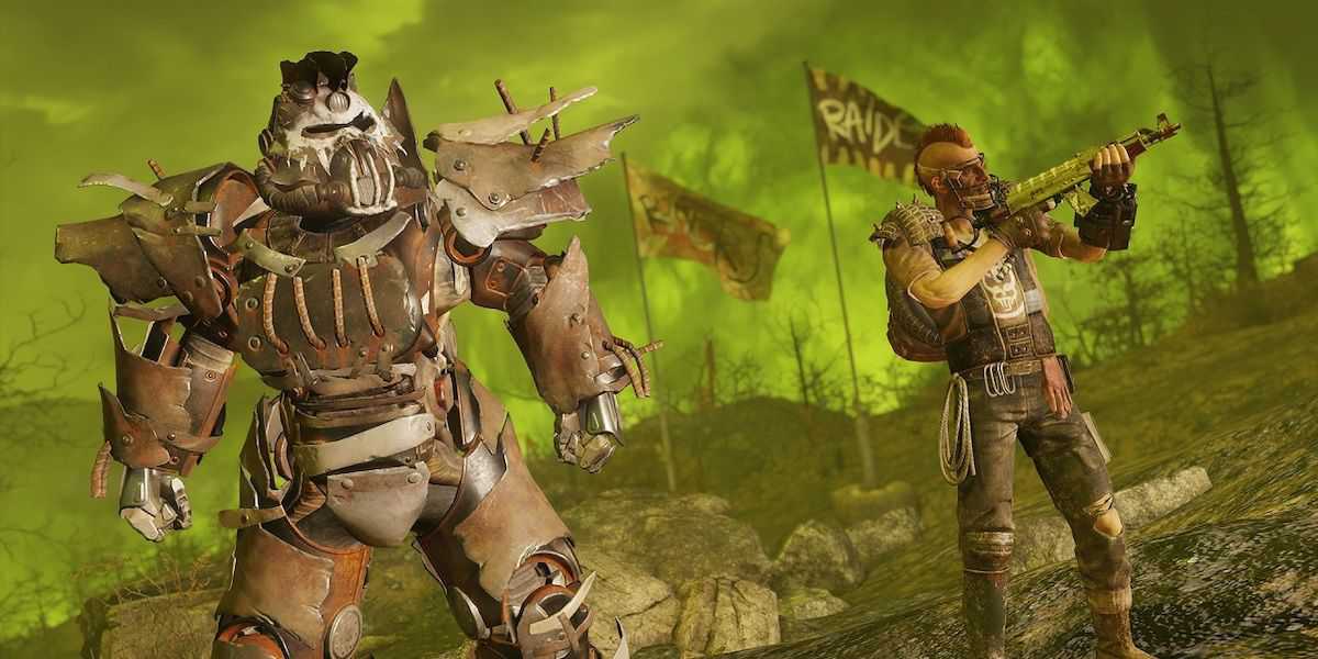 Armadura de poder do Fallout 76 Raider