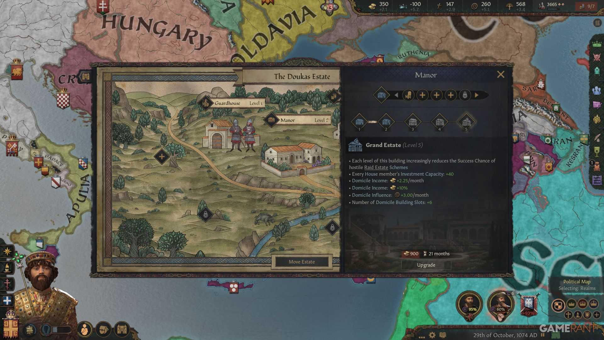 Crusader Kings 3 Estradas para o Poder Estate Manor