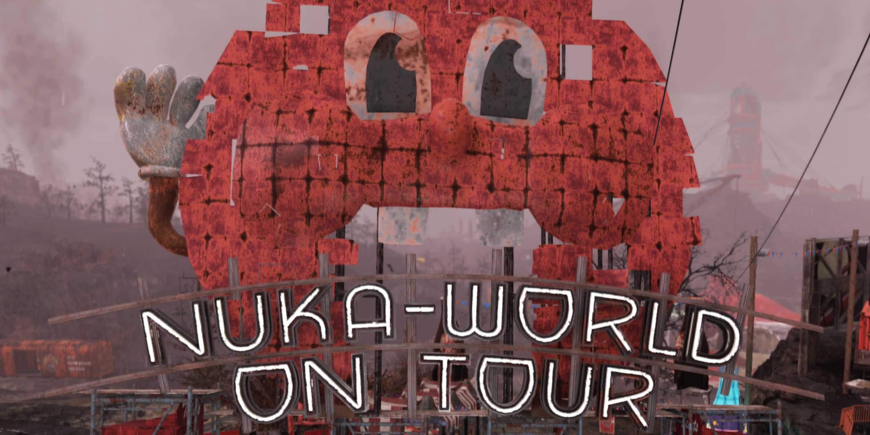 The Nuka World on Tour logo in Fallut 76