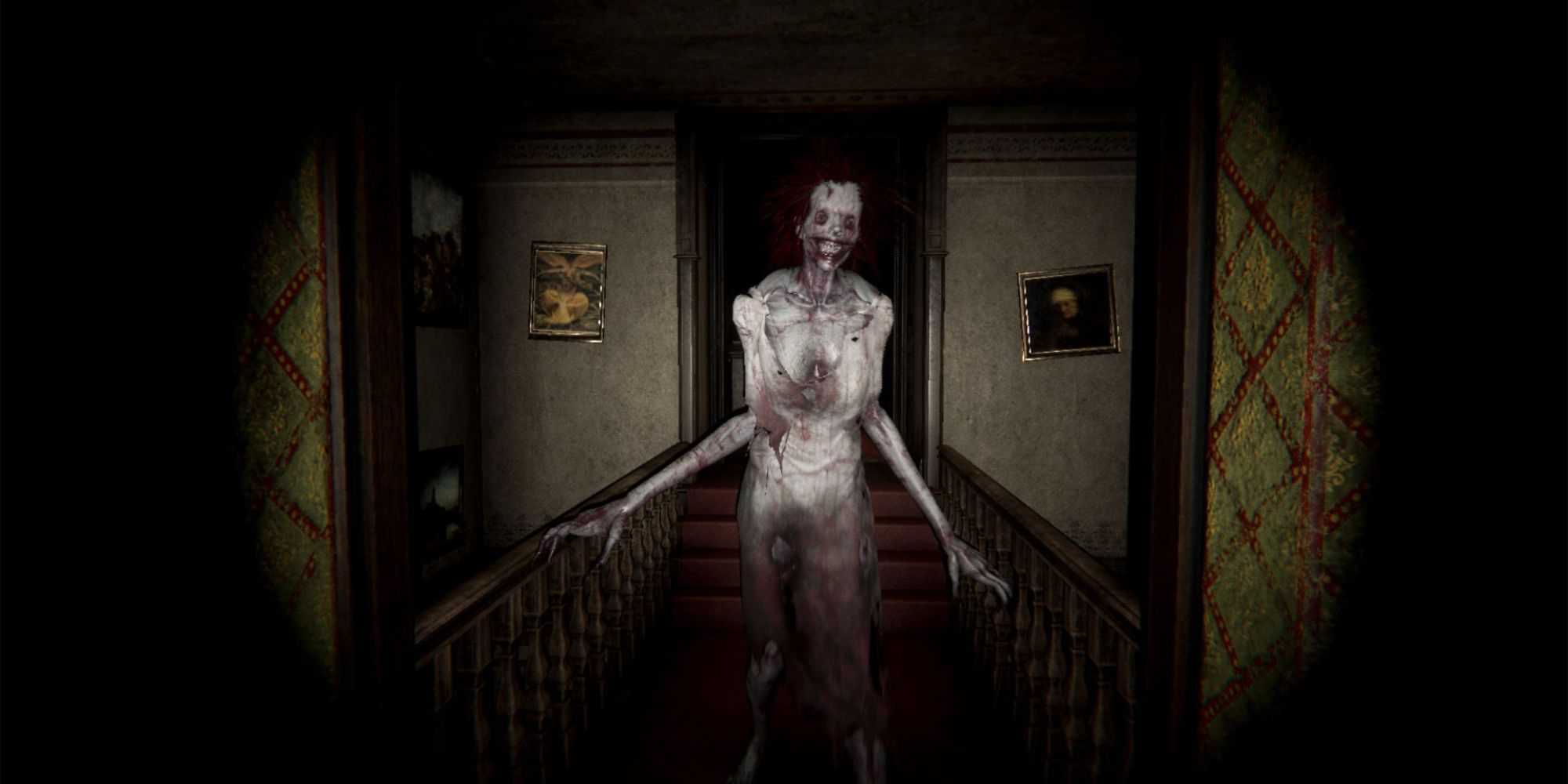 A monster approaching the player in Devour