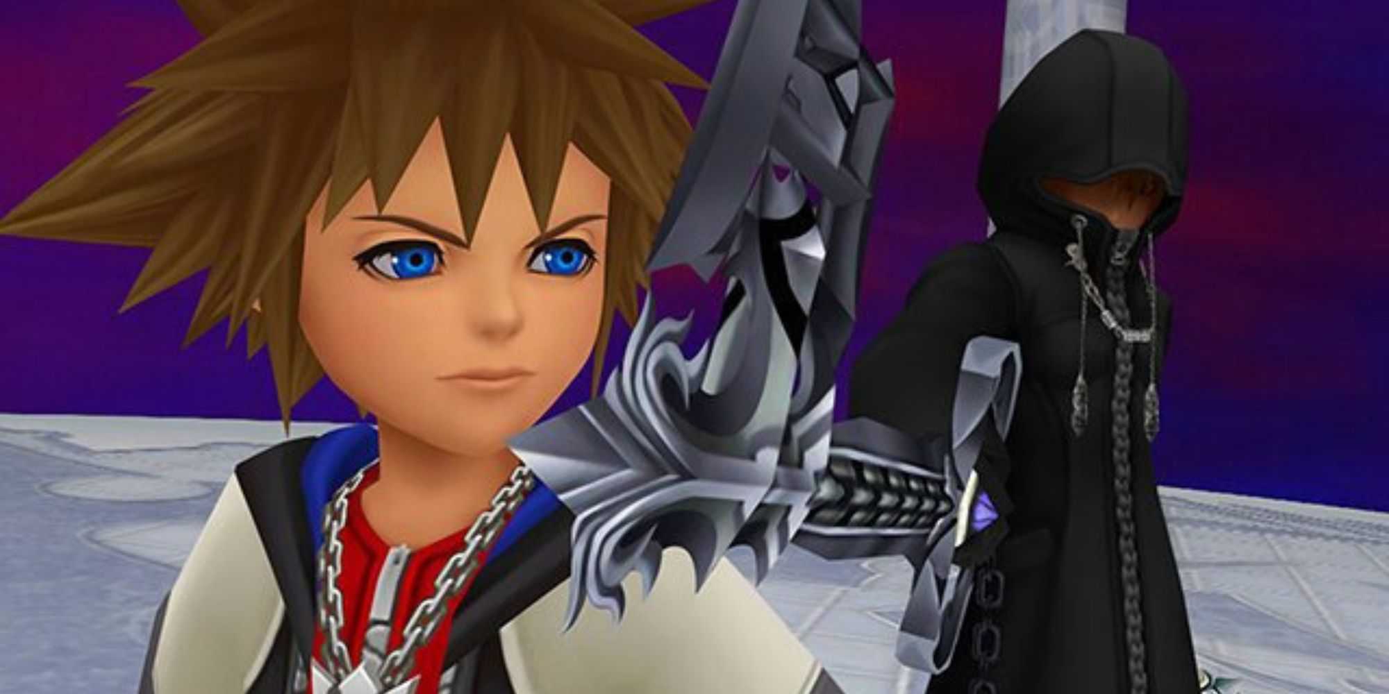 Data Sora confronts Data Roxas in Kingdom Hearts Re: Coded