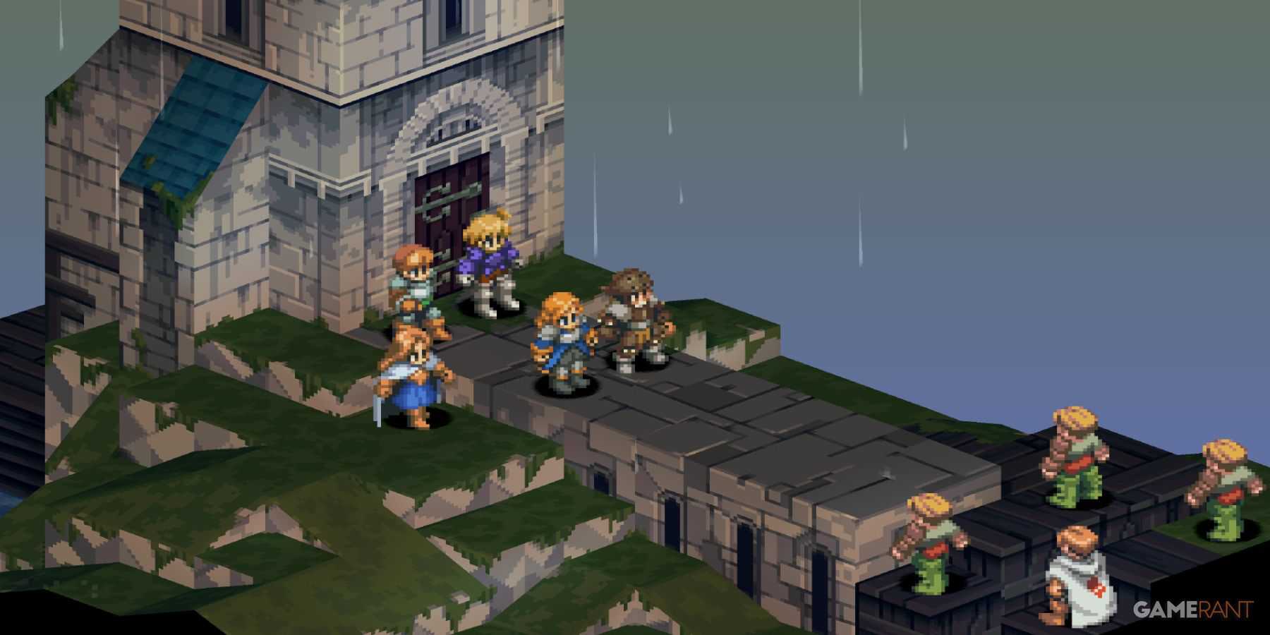 Fighting start in Orbonne Monastery in Final Fantasy Tactics