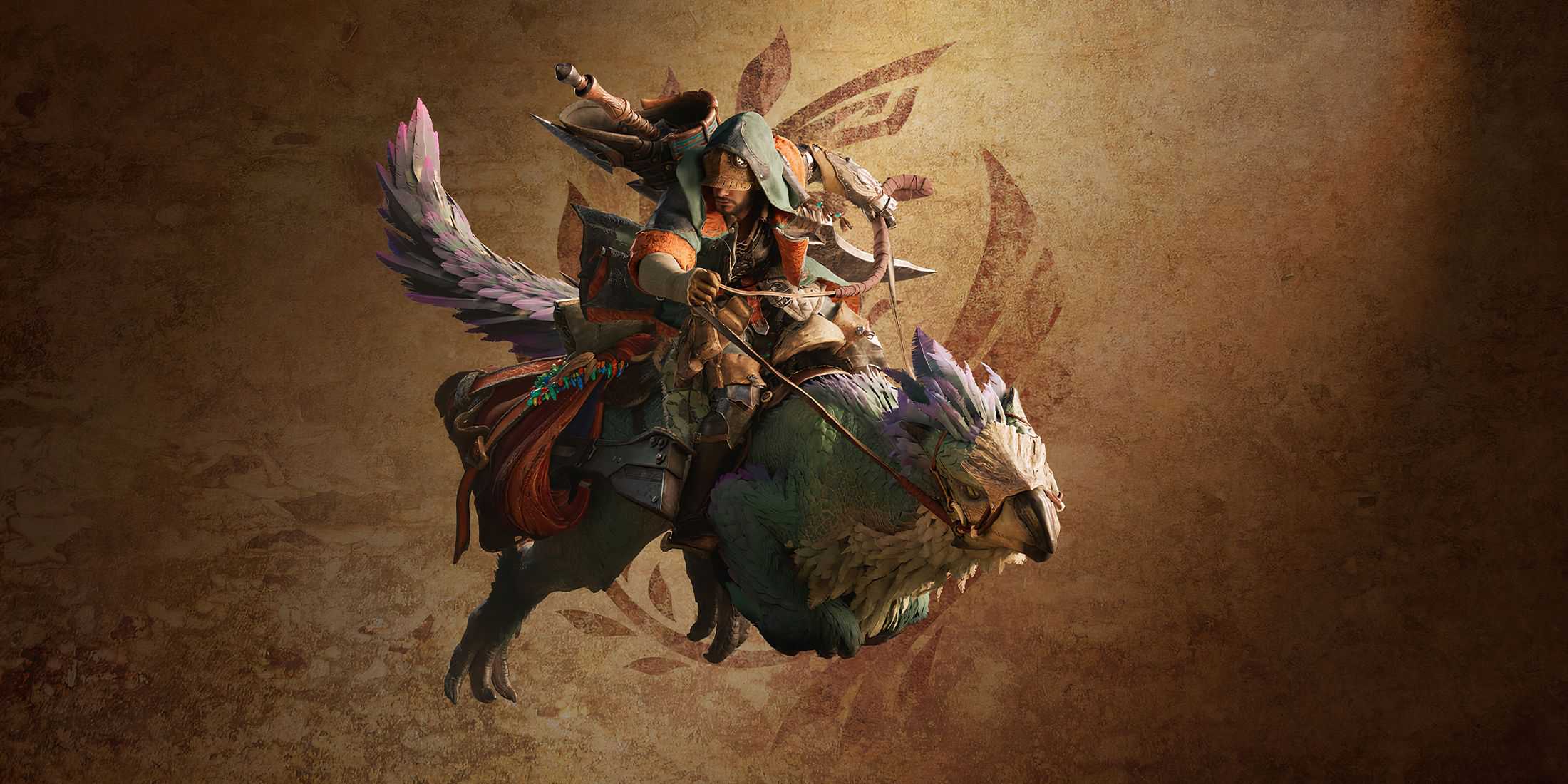 Player riding Seikret in Monster Hunter Wilds