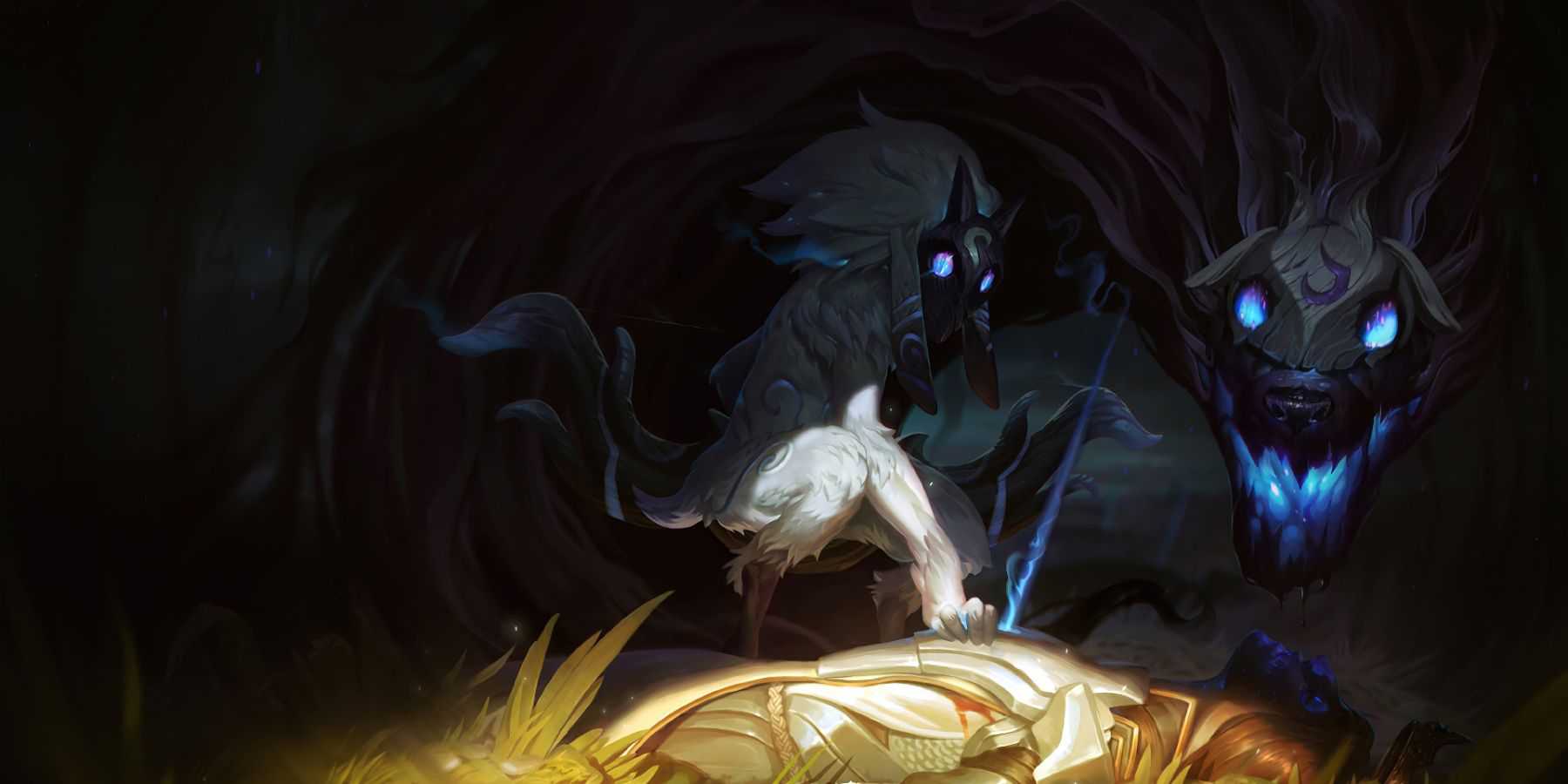 Arte Splash Kindred em League of Legends