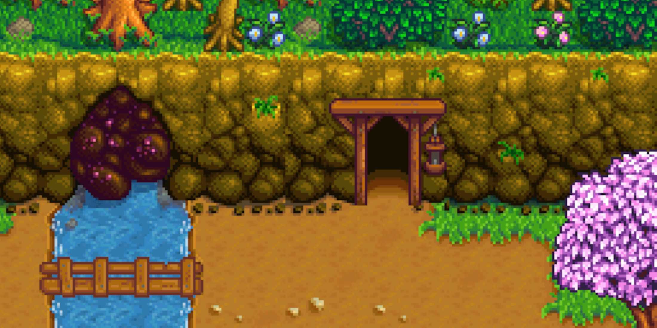 stardew valley mine seen from outside